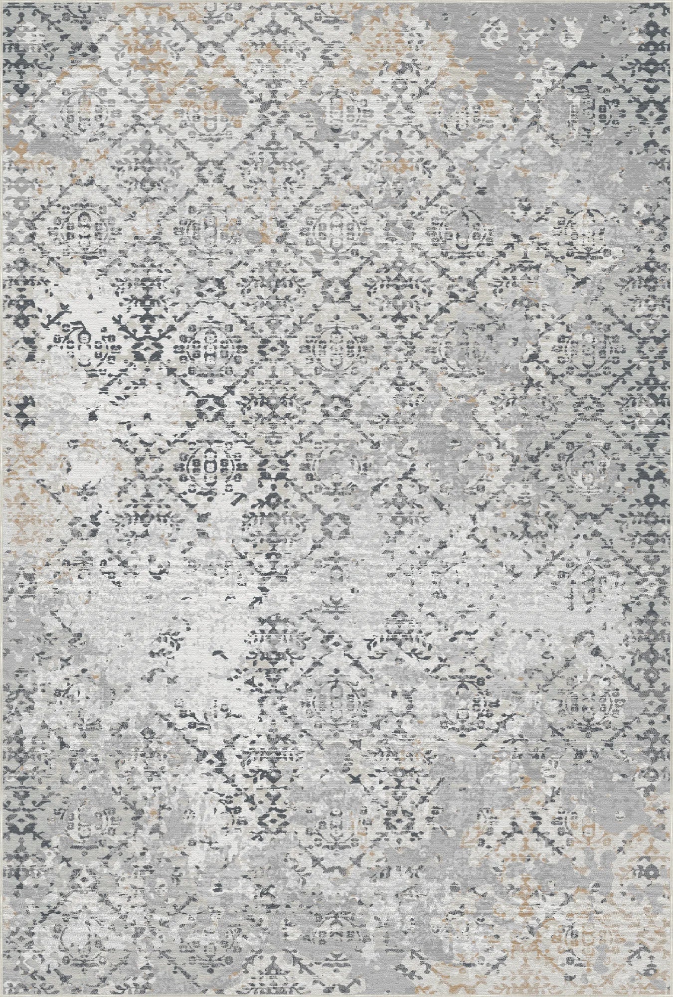 Gilded Ash Ancestral Lattice Rug