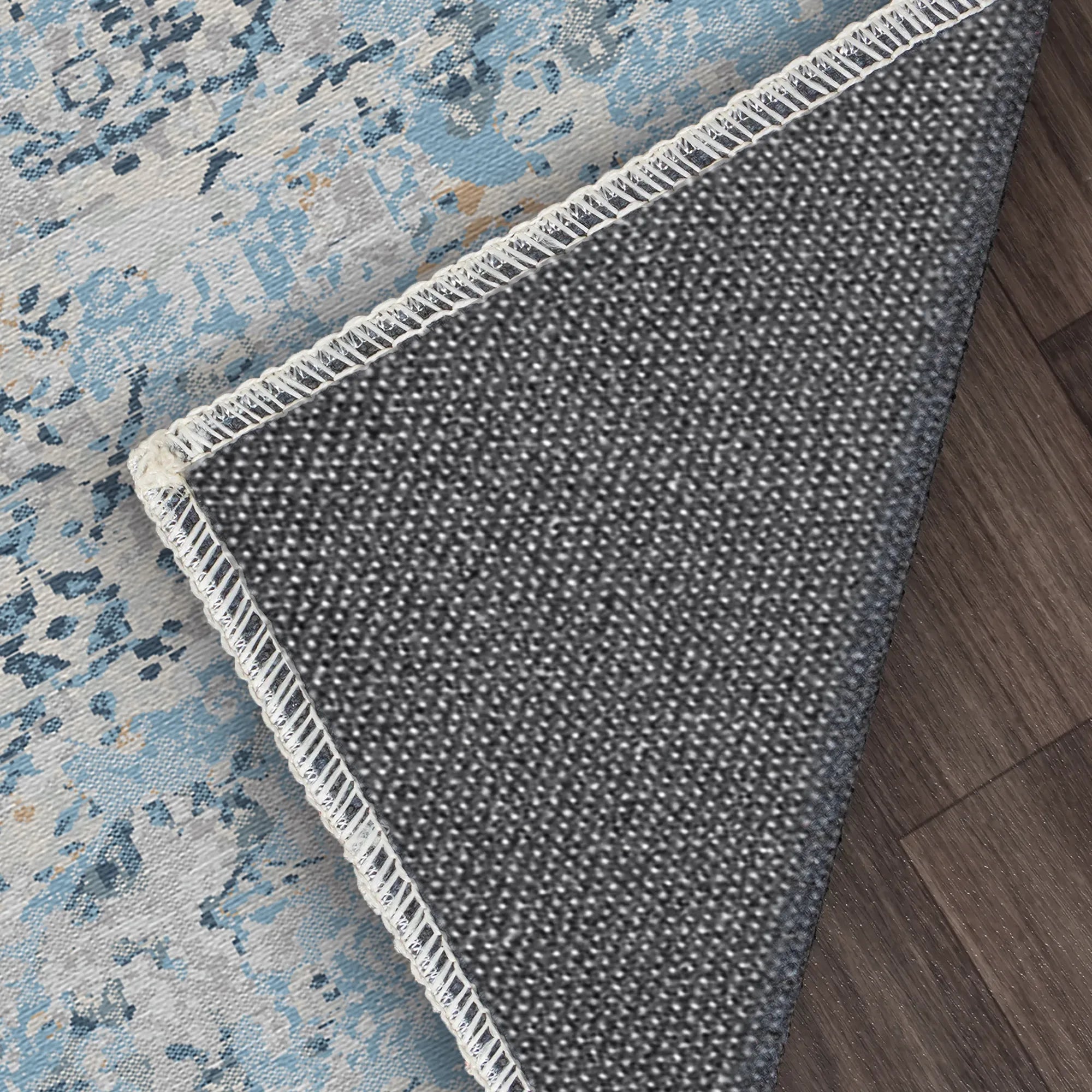 Cerulean Relic Lattice Rug