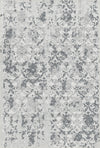 Slate Relic Eroded Damask Gray Rug Gray