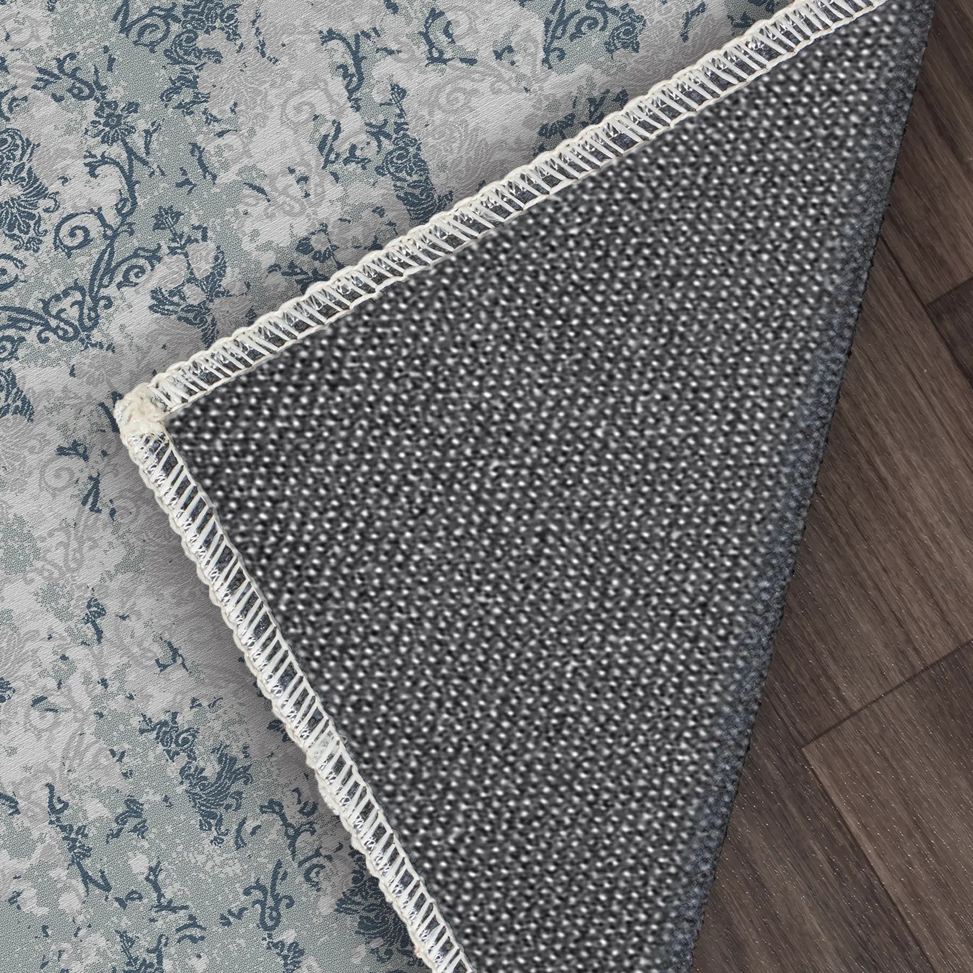 Oceanic Relic Eroded Damask Rug