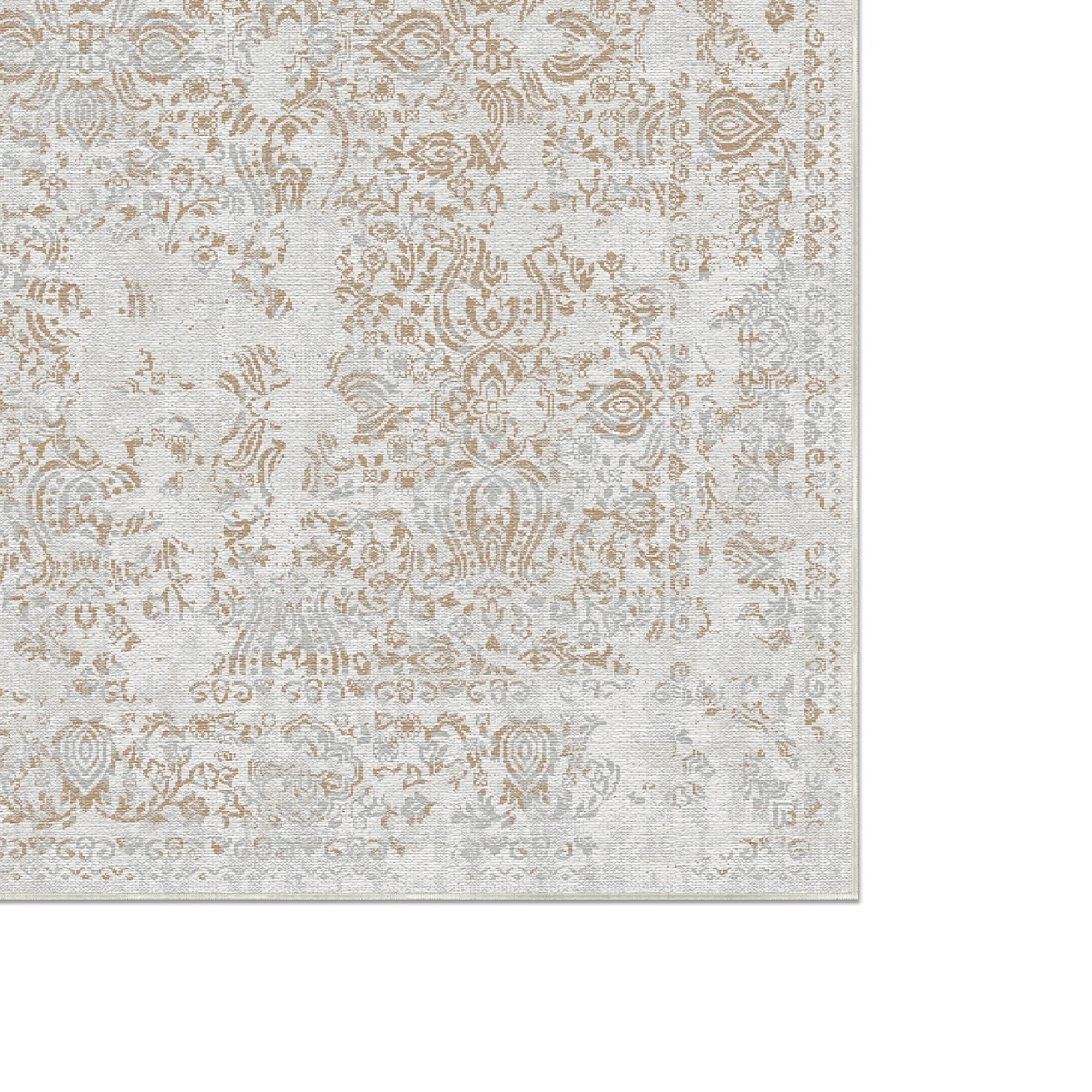 Gilded Echo Distressed Beige Rug