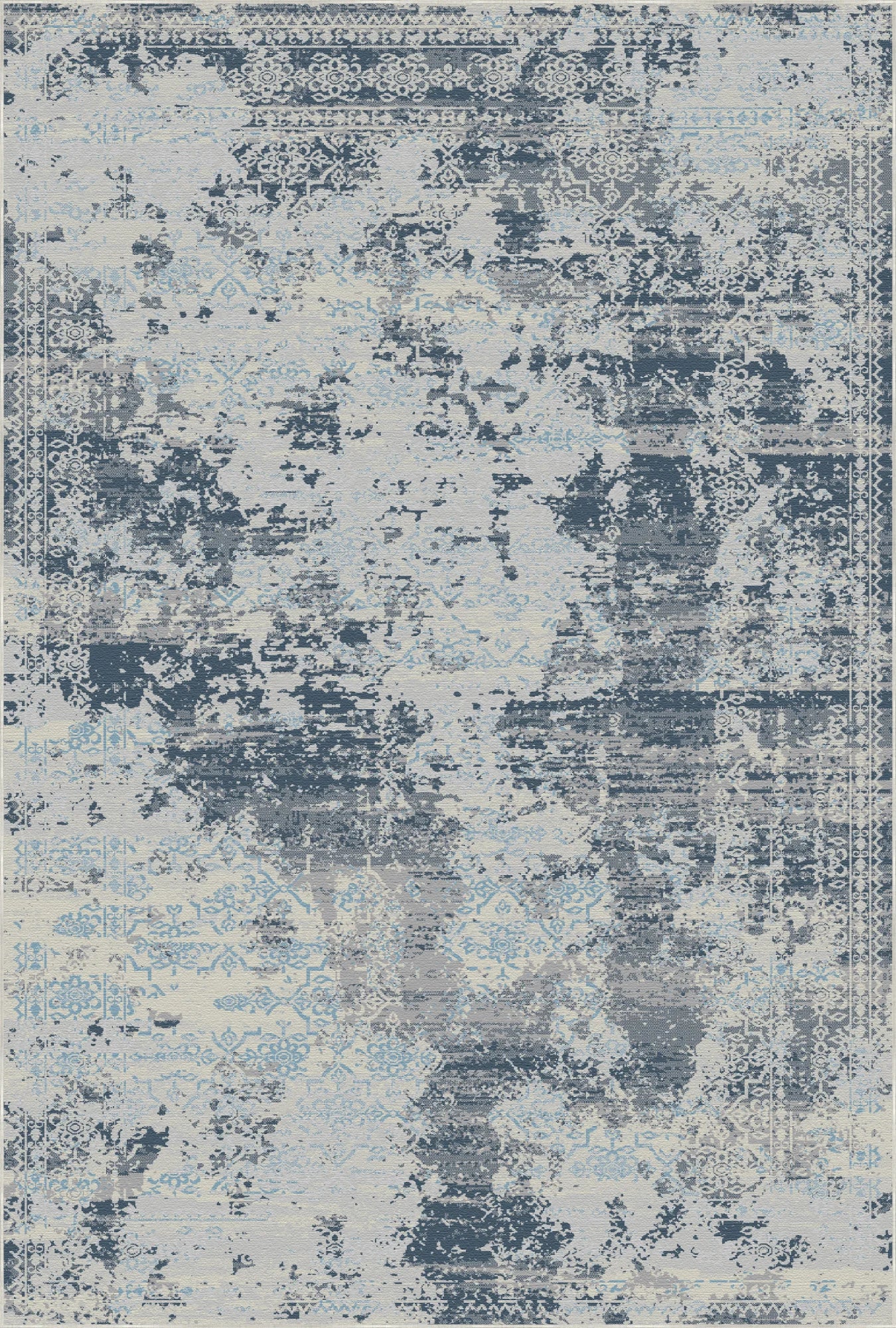 Sapphire Drift Fragment Blue Rug