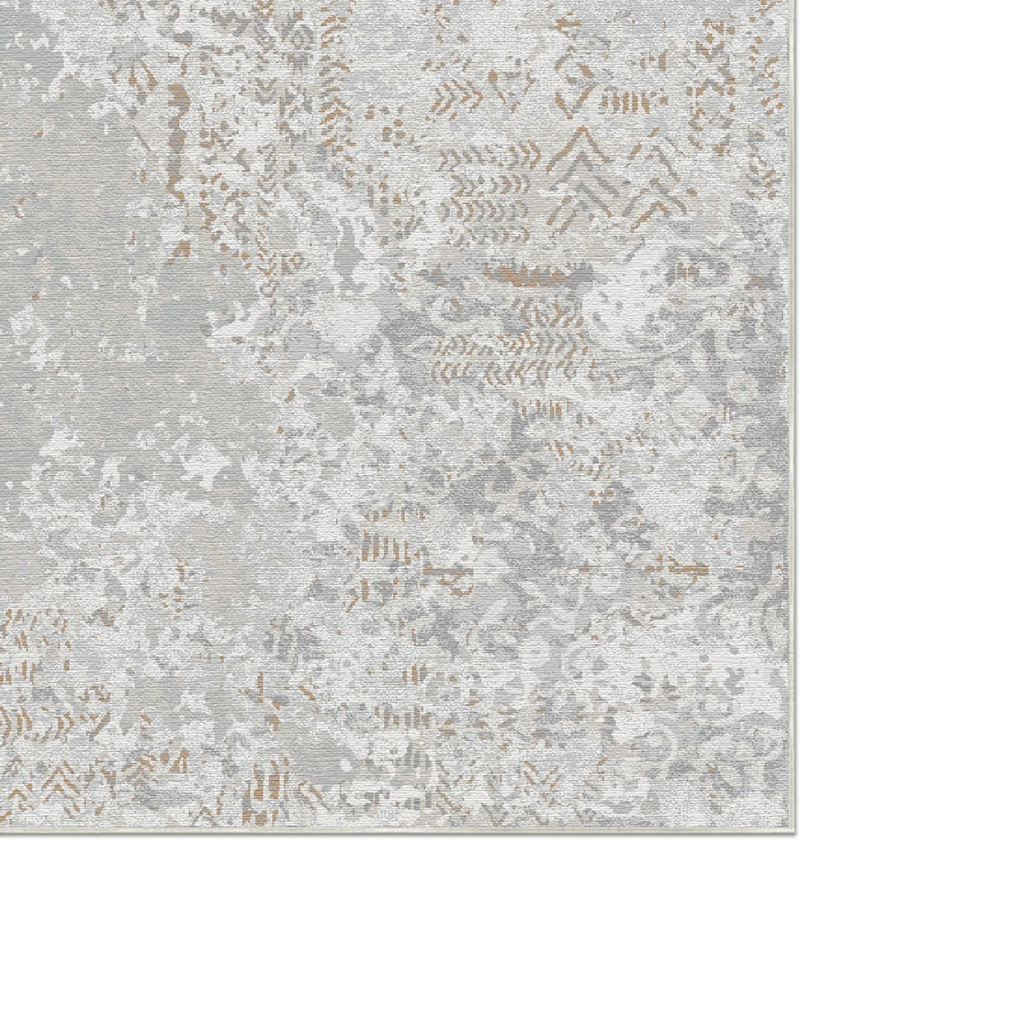 Stratum Tribal Eroded Gray Rug
