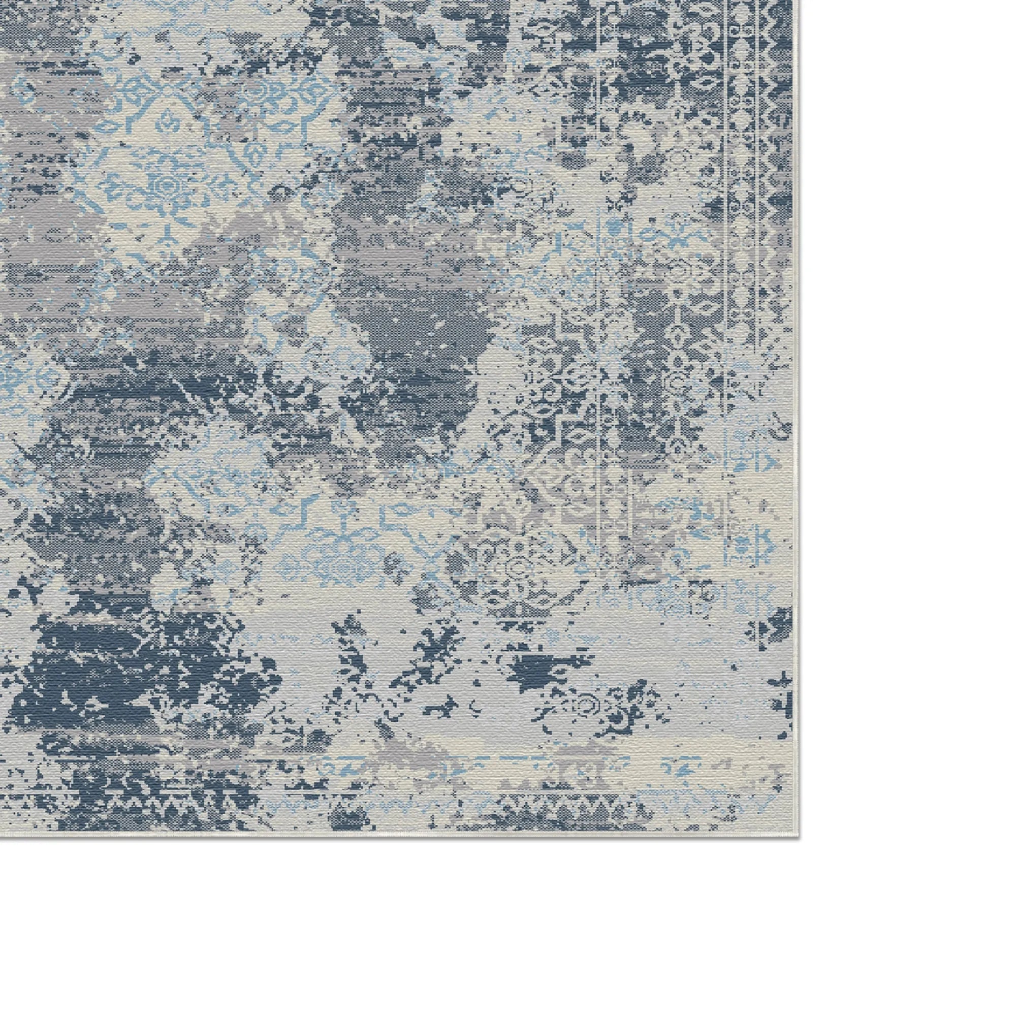 Sapphire Drift Fragment Blue Rug