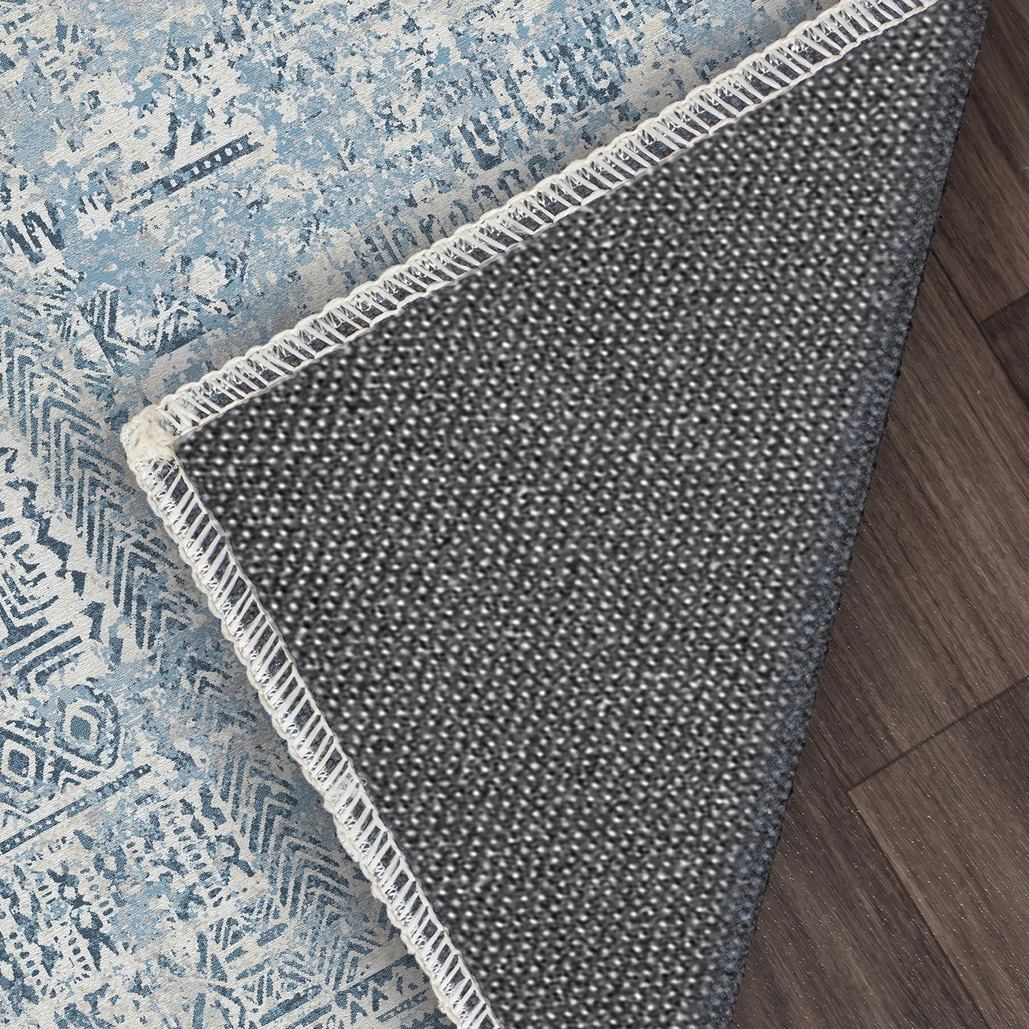 Indigo Mosaic Tribal Rug