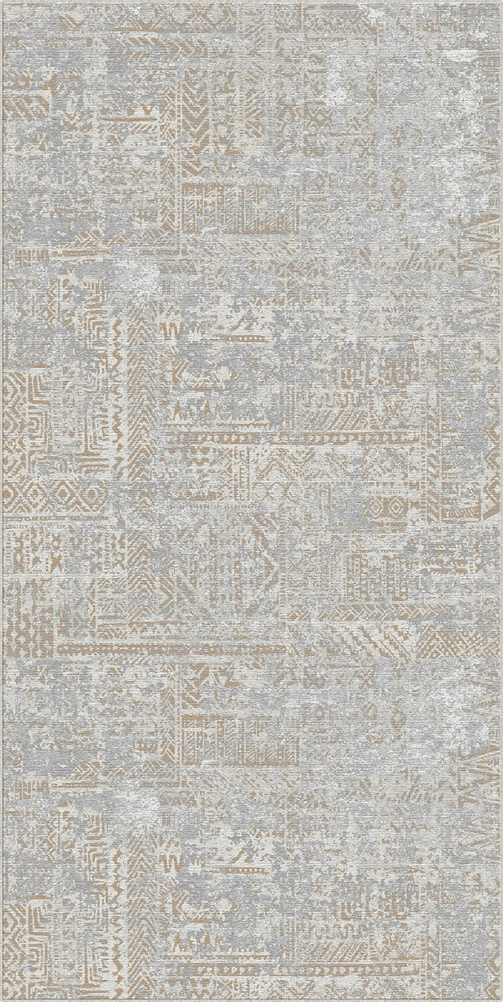 Tappeto Tribale Mosaico Ambra