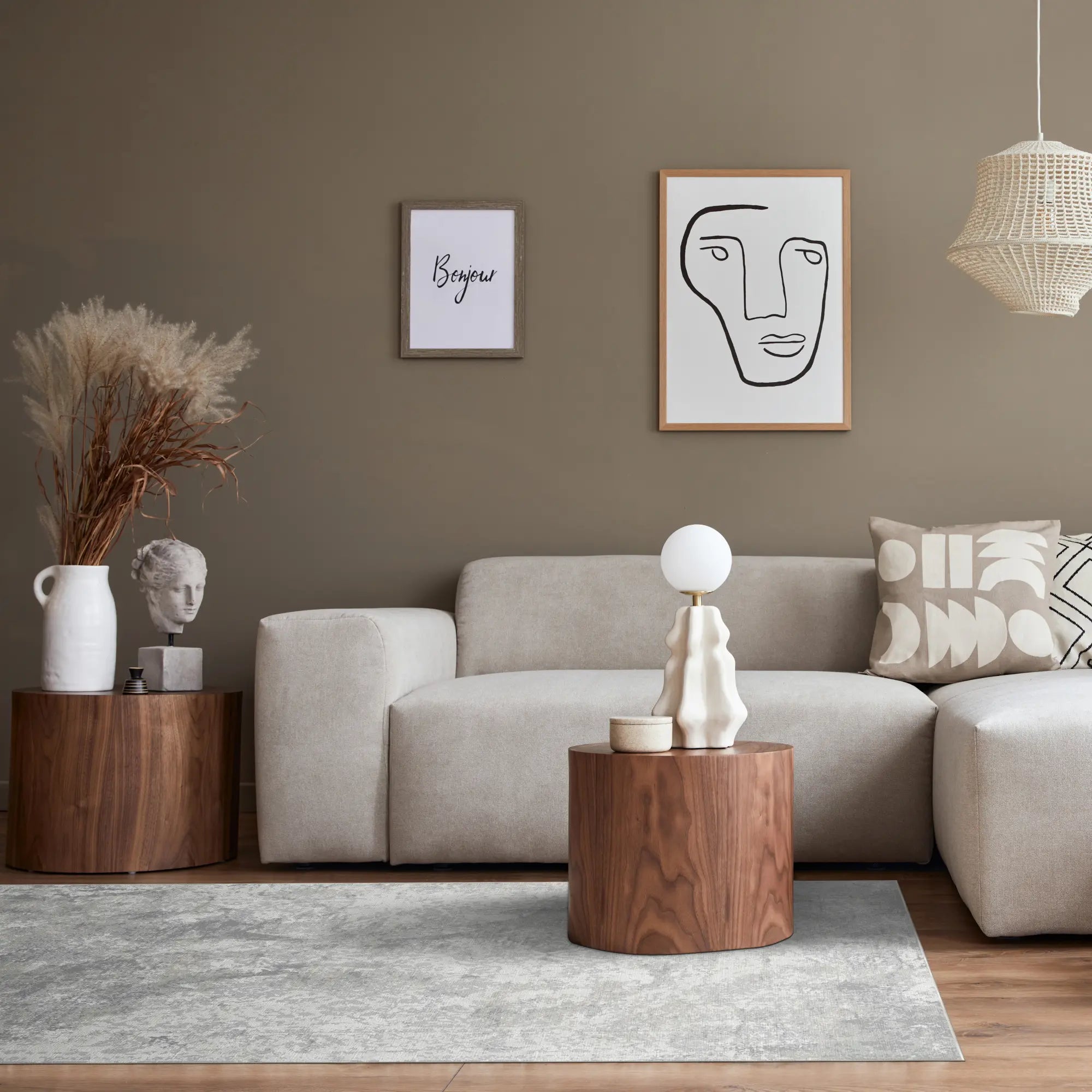 Tappeto Grigio Frammentato Eco Platino