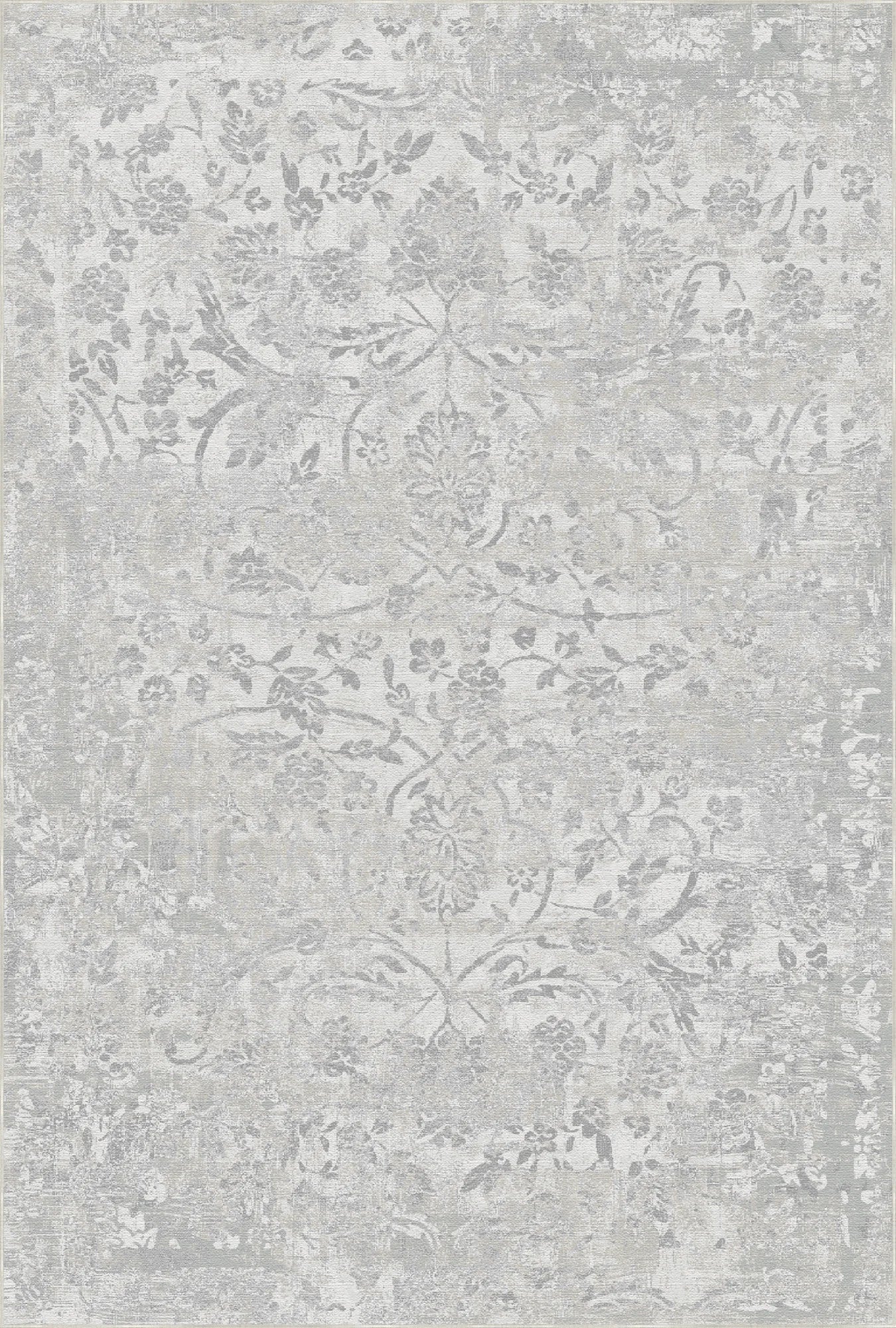 Silver Petal Spectral Gray Rug