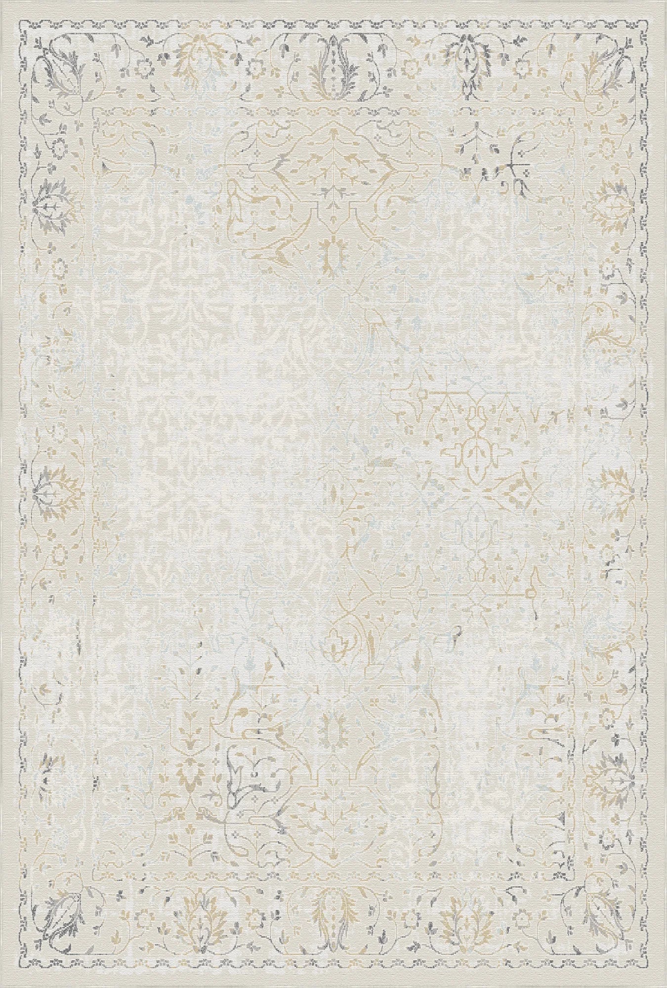 Sterling Scroll Silver Rug
