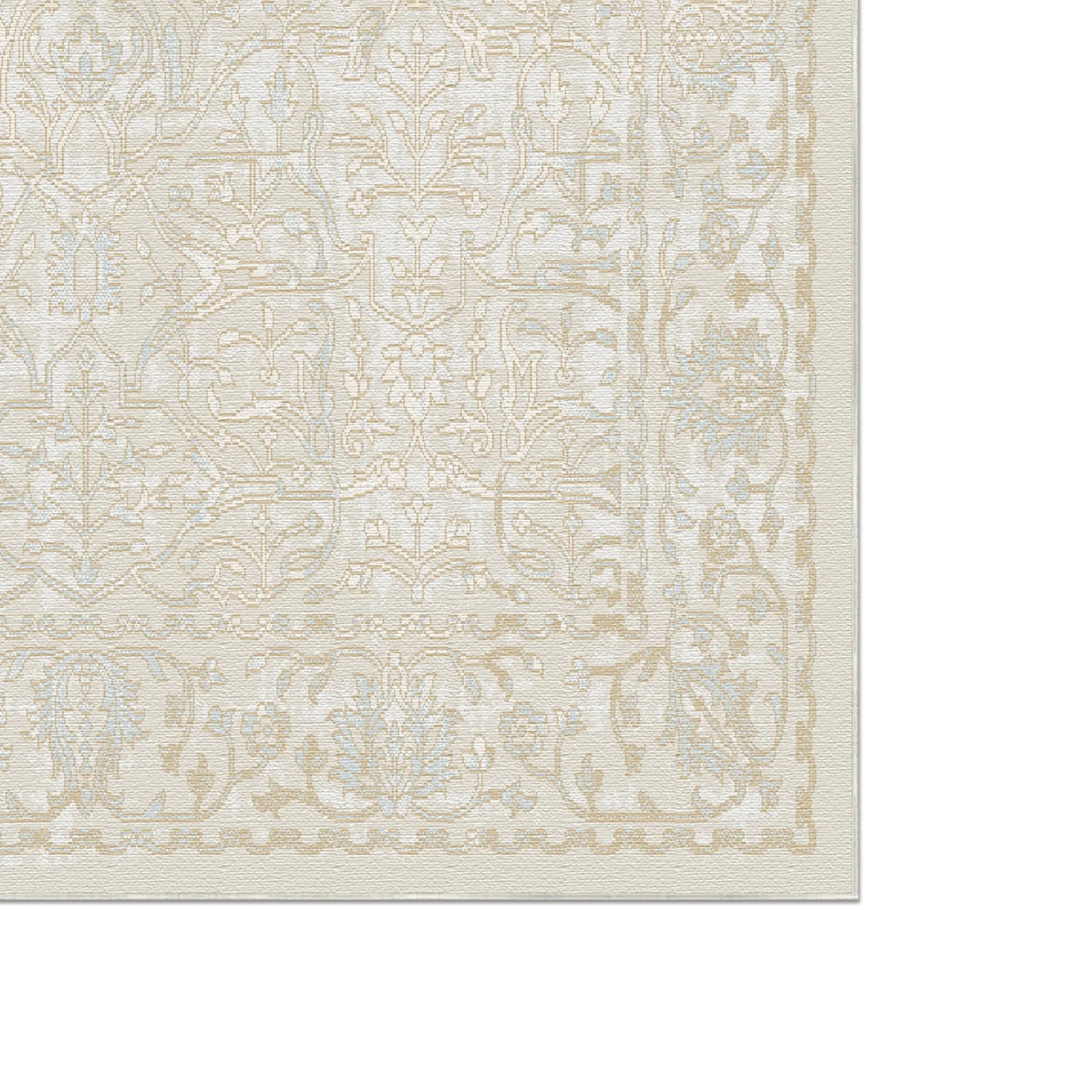 Alabaster Scroll Beige Rug
