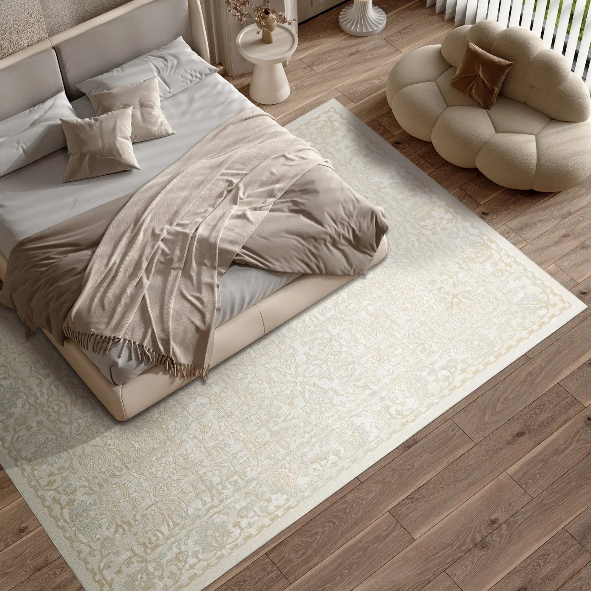 Tappeto Beige Pergamena Alabastro