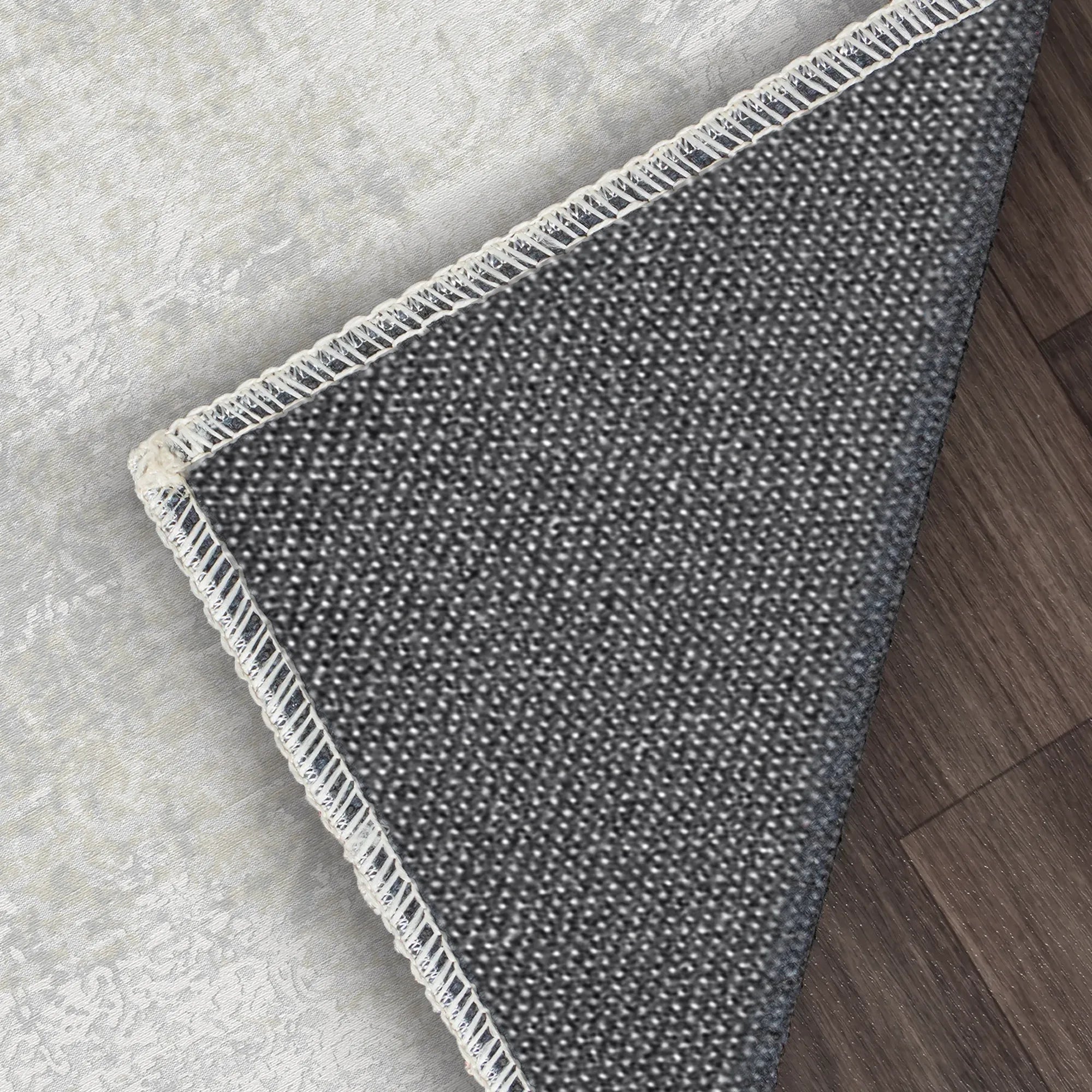 Aether Bloom Ethereal Gray Rug