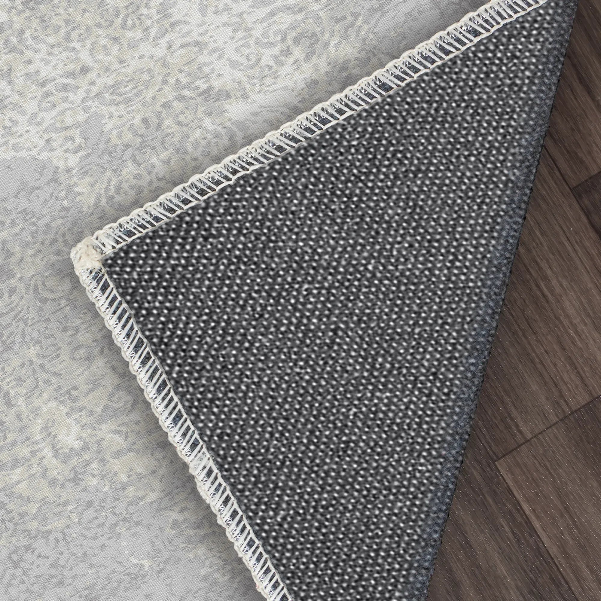 Slate Bloom Ethereal Gray Rug