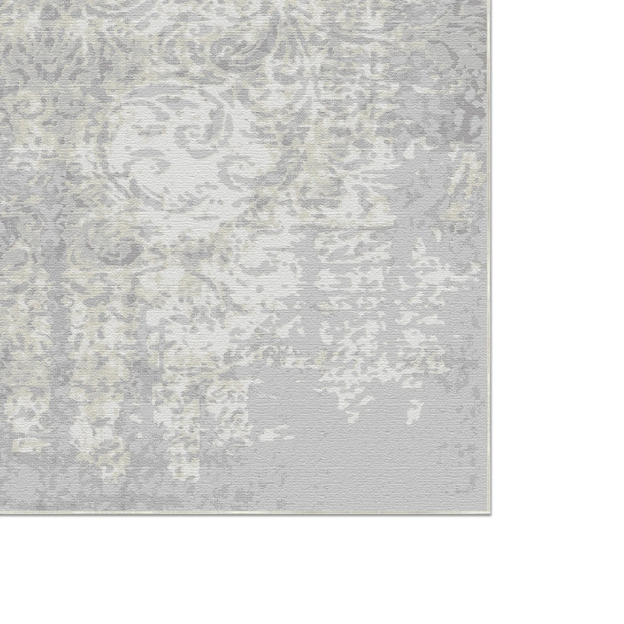 Slate Bloom Ethereal Gray Rug