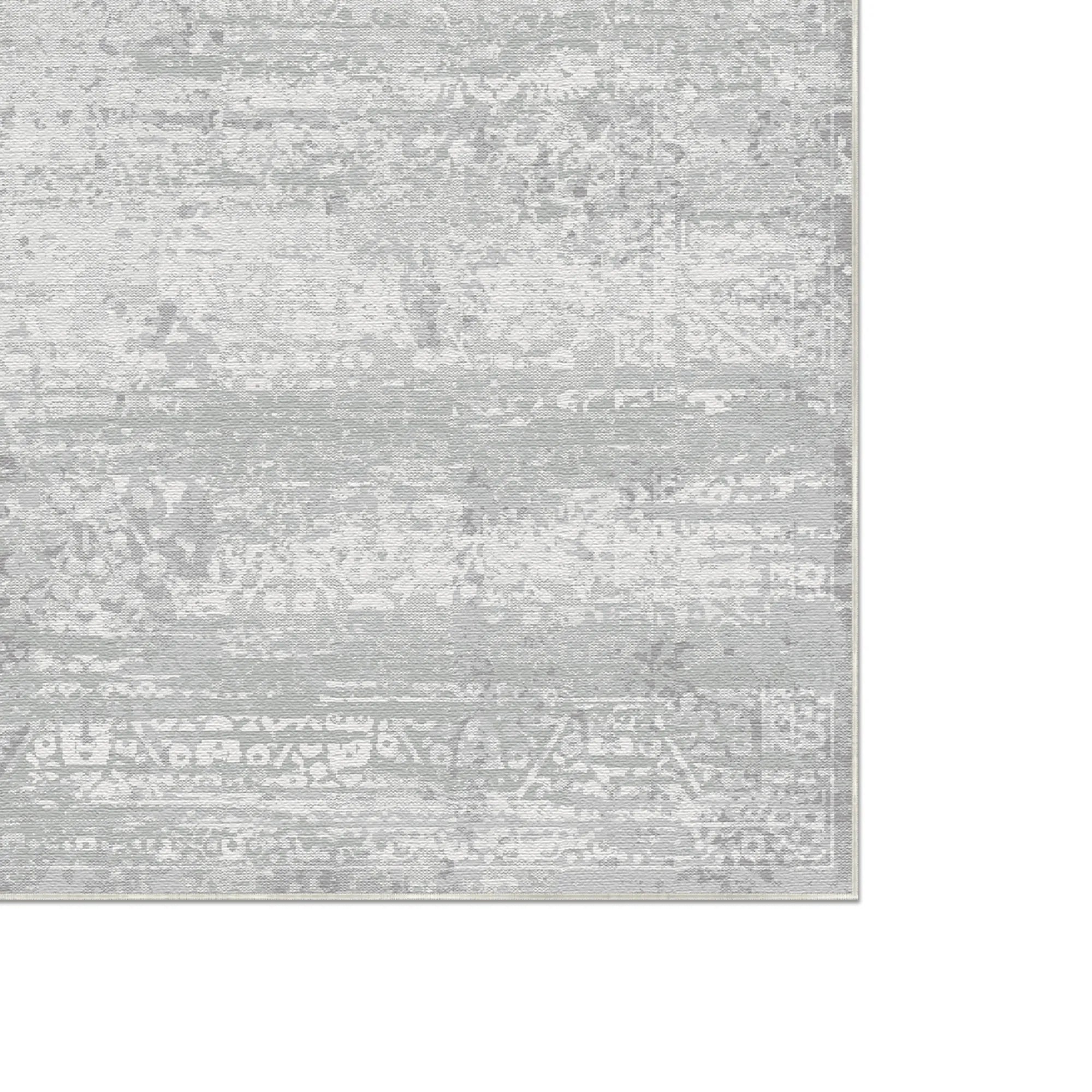 Lunar Ash Eroded Gray Rug