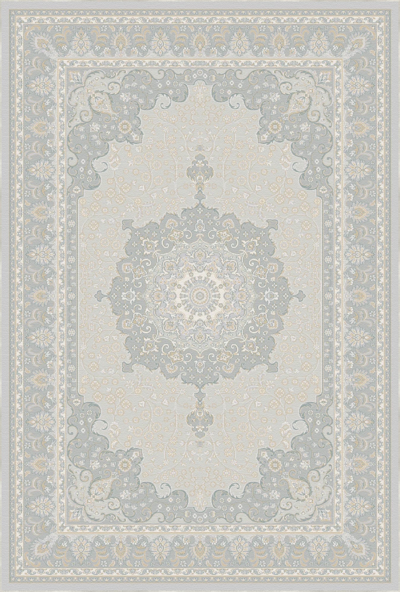 Heirloom Light Blue Medallion Rug