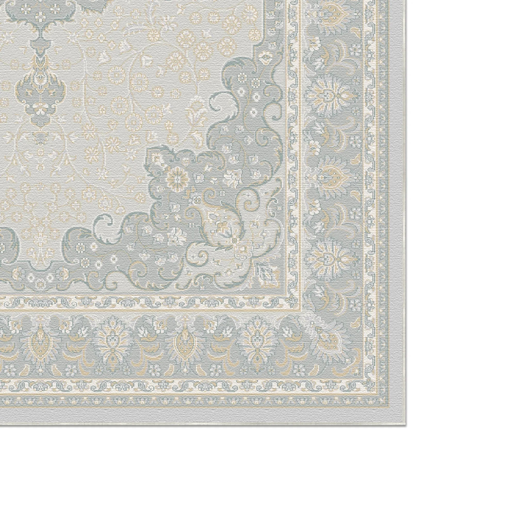 Heirloom Light Blue Medallion Rug