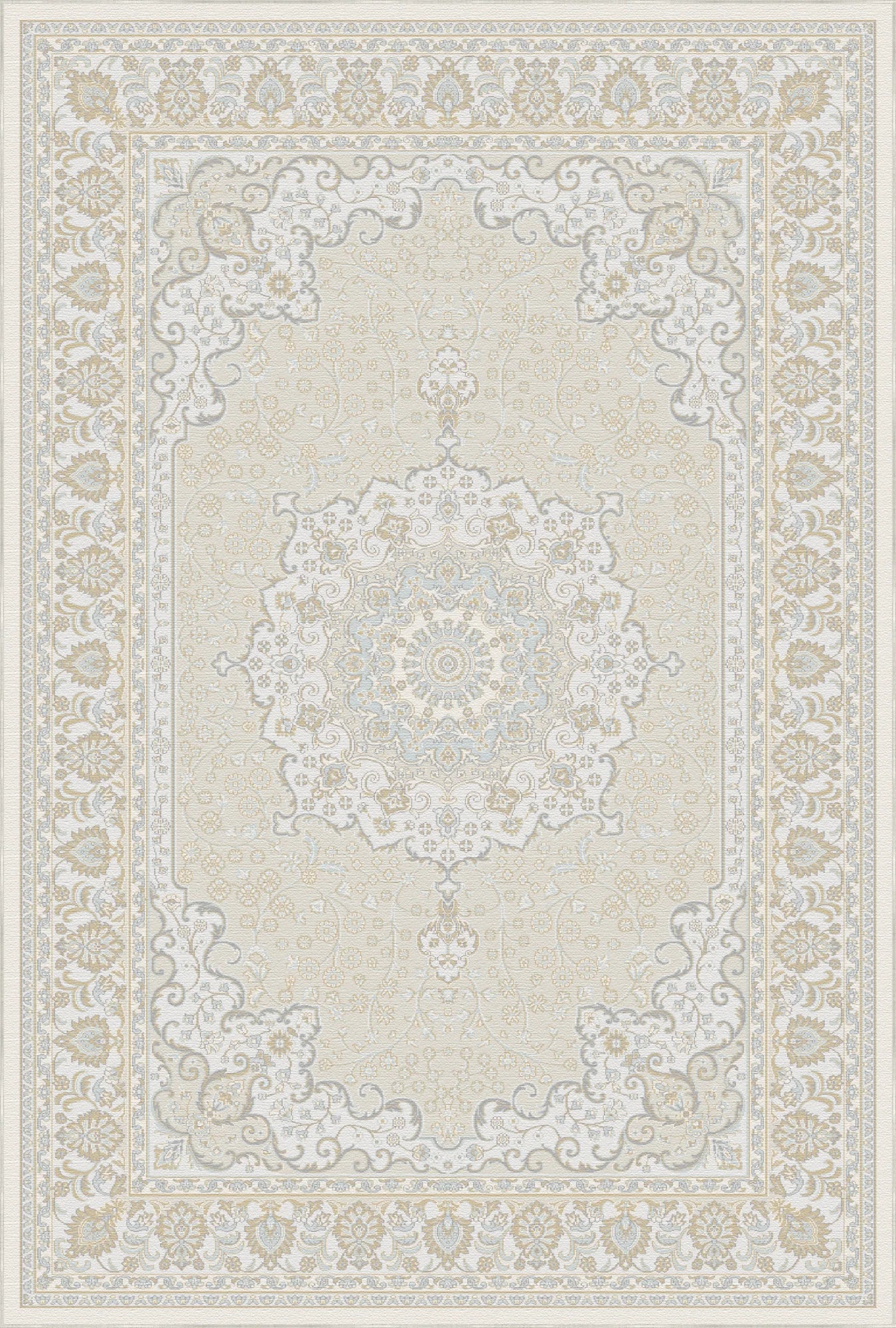 Amber Heritage Medallion Beige Rug