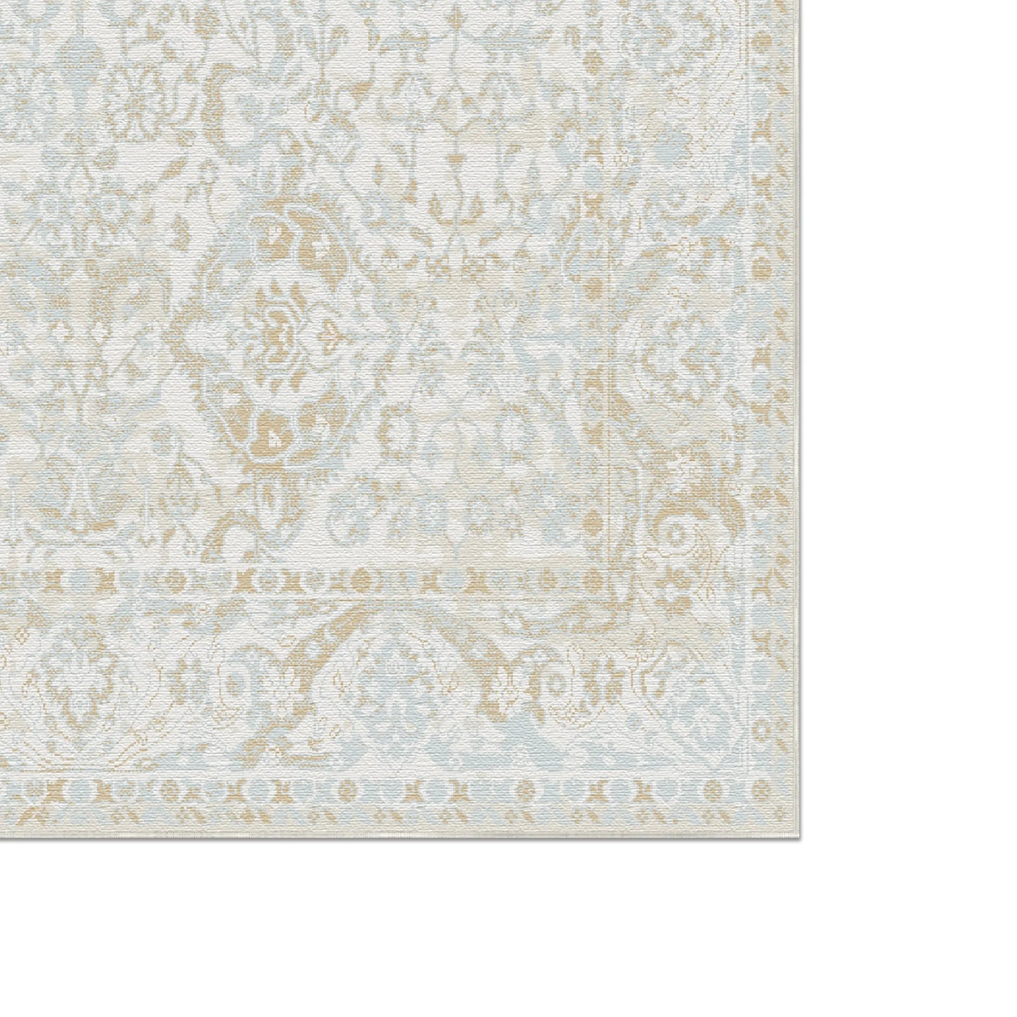 Aeolian Artifact Washable Beige Rug
