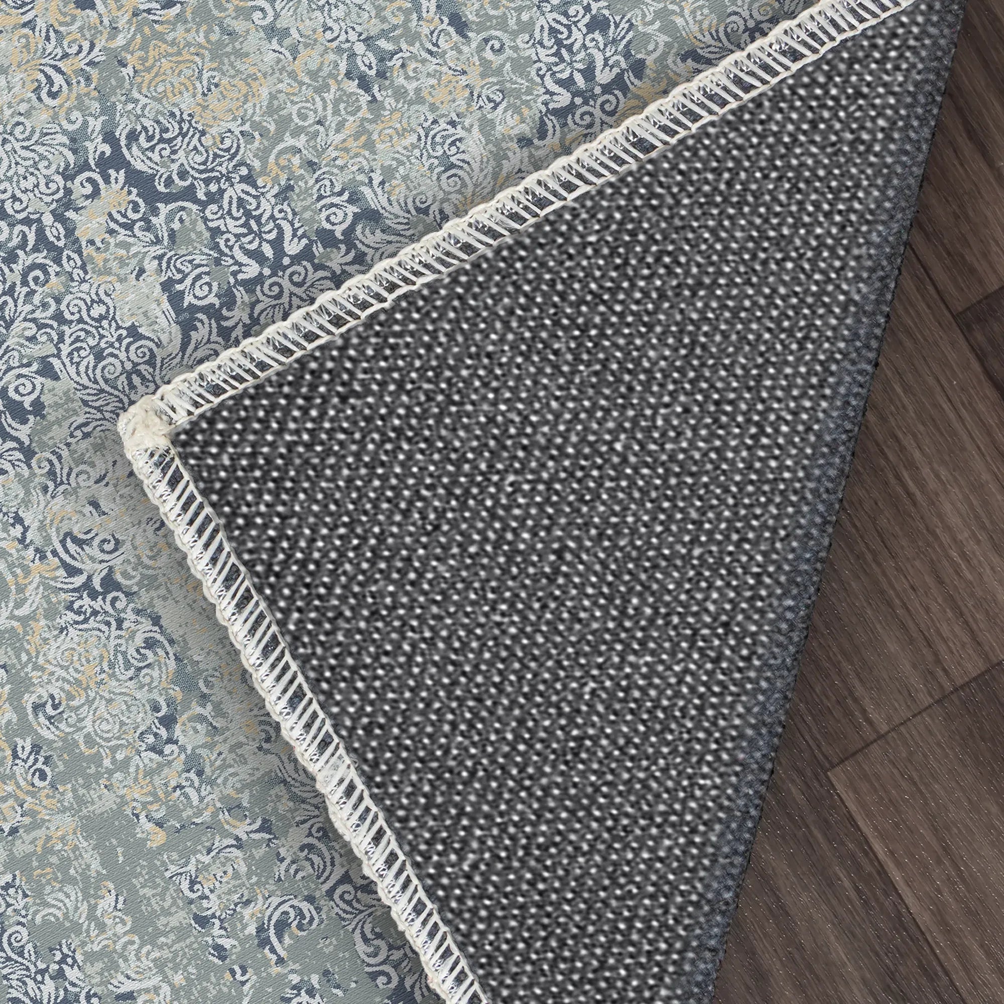 Caspian Weave Distressed Blue Rug