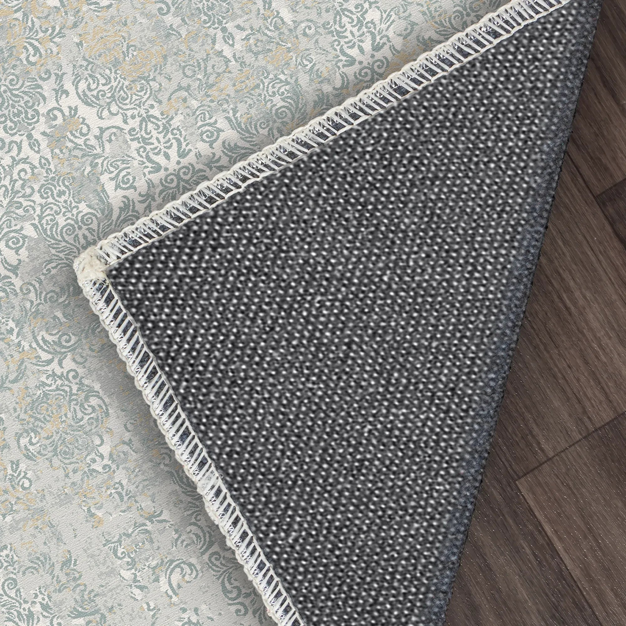 Slate Cascade Distressed Gray Rug