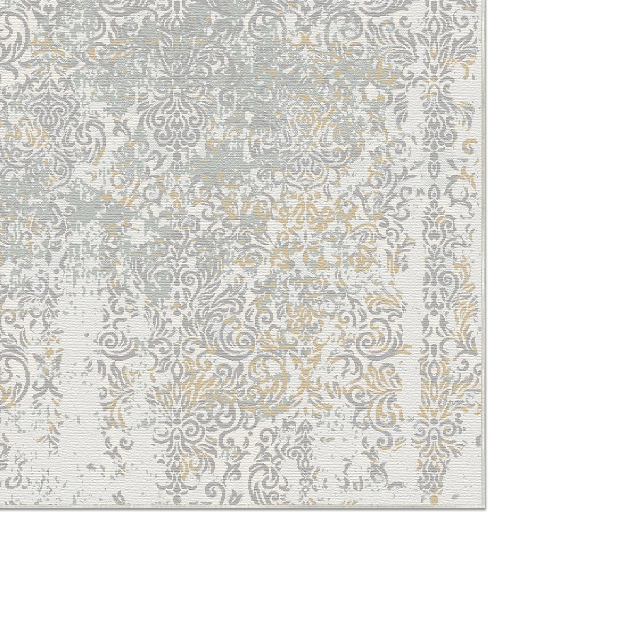 Vellum Cascade Distressed Light Gray Rug