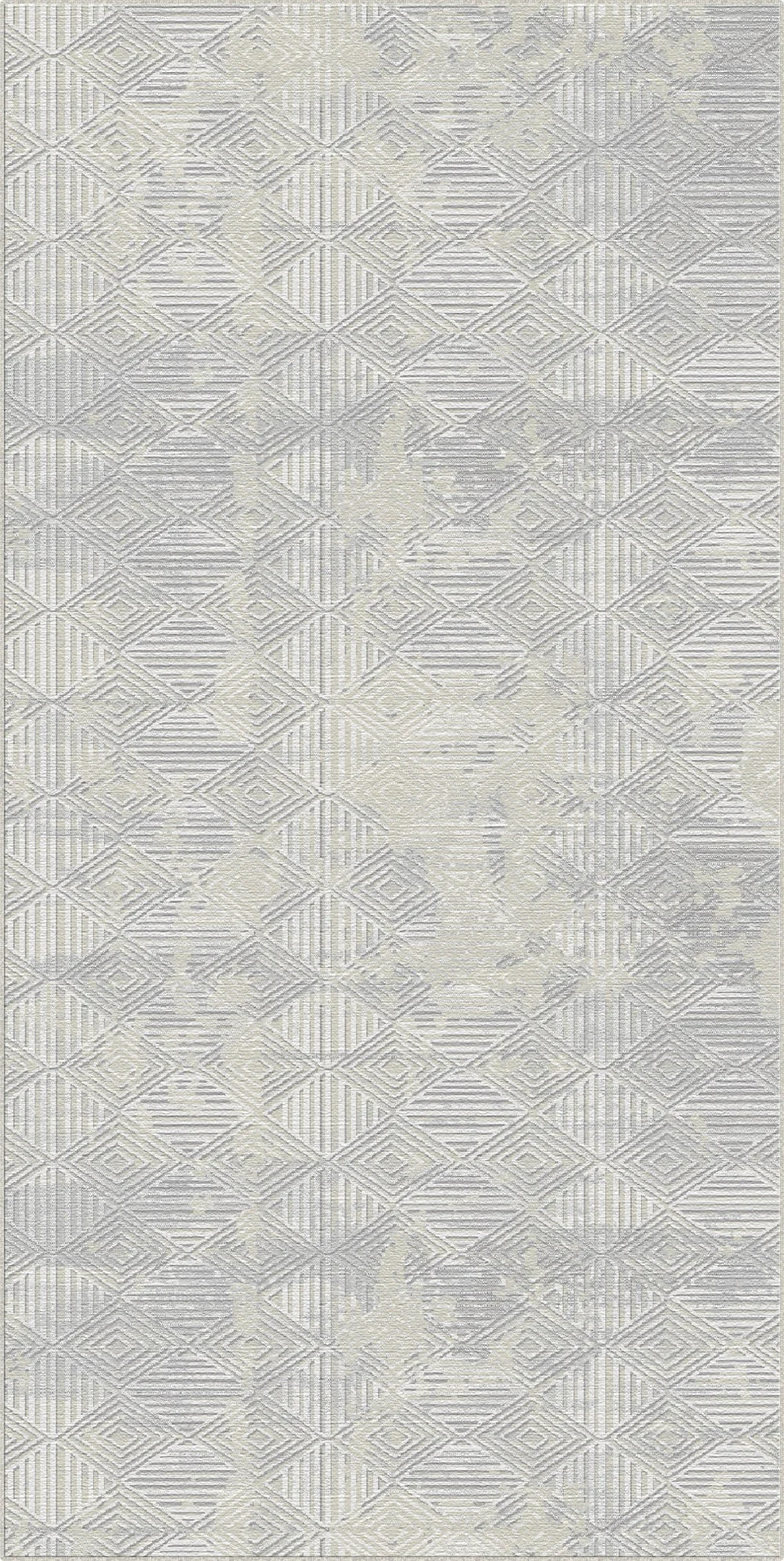 Tappeto Grigio Eco Sfaccettato Anticato