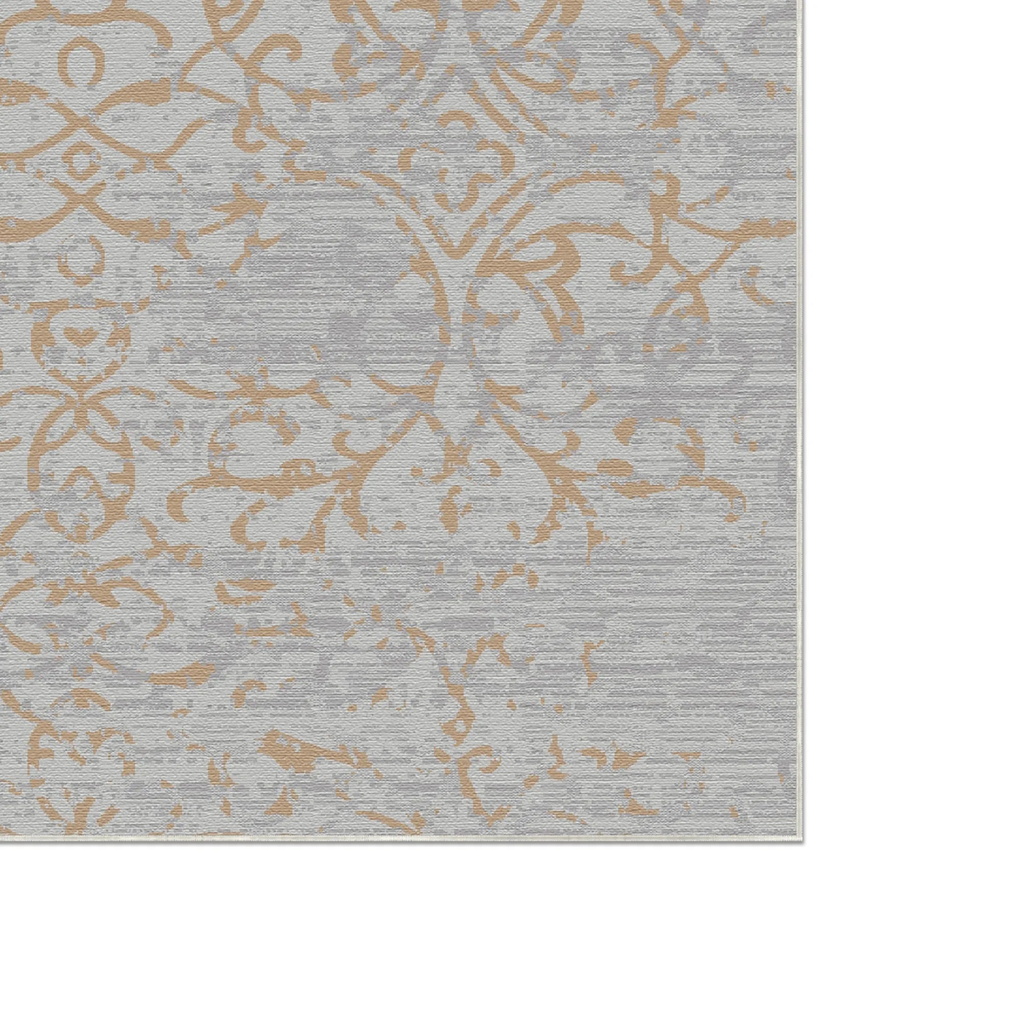 Gilded Bloom Distressed Rug