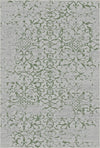 Jade Trellis Distressed Green Rug Green