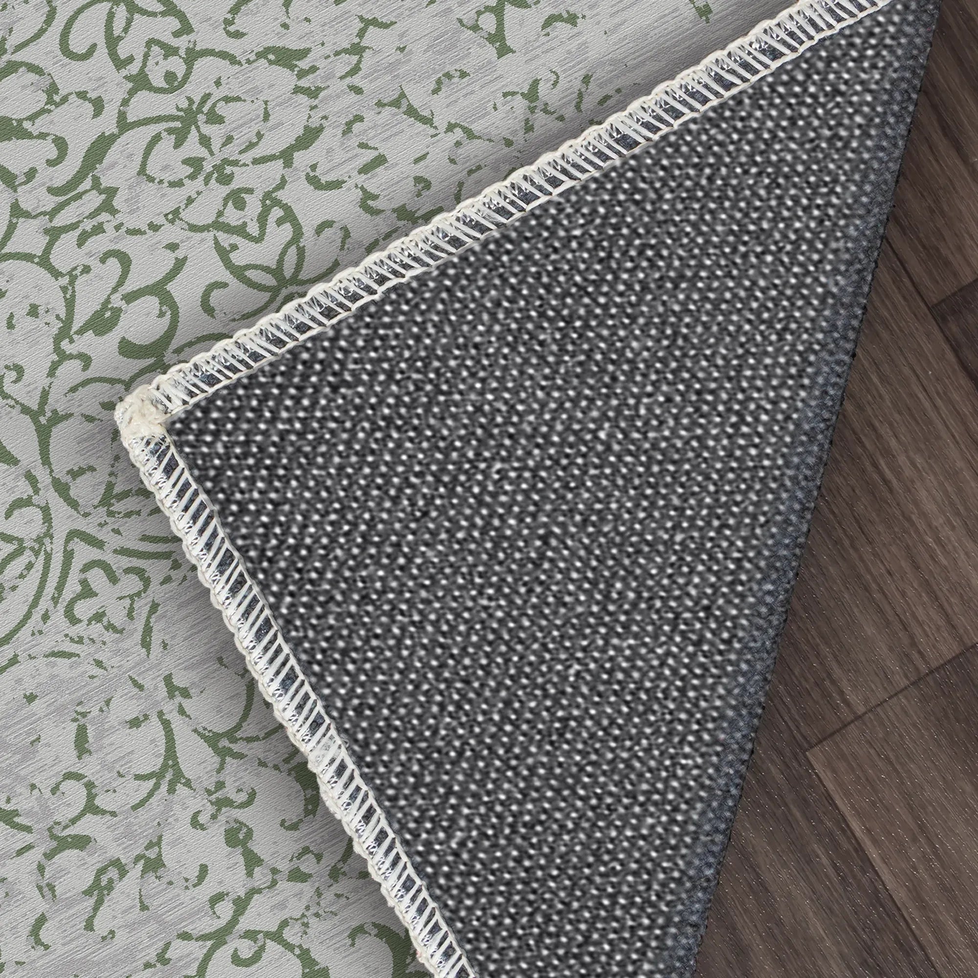 Jade Trellis Distressed Green Rug