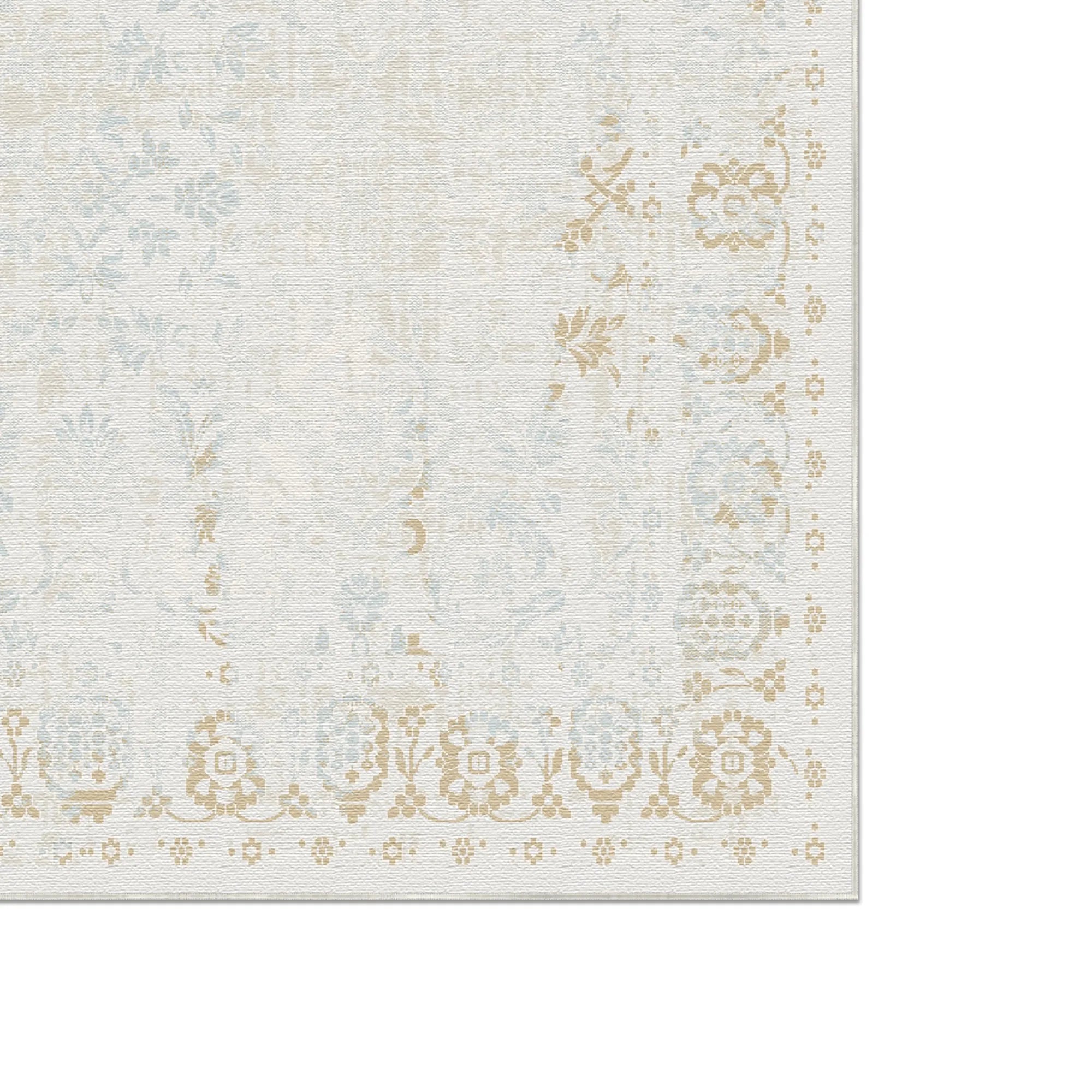 Gilded Grove Distressed Beige Rug