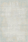 Silvered Manor Distressed Light Gray Rug Silver