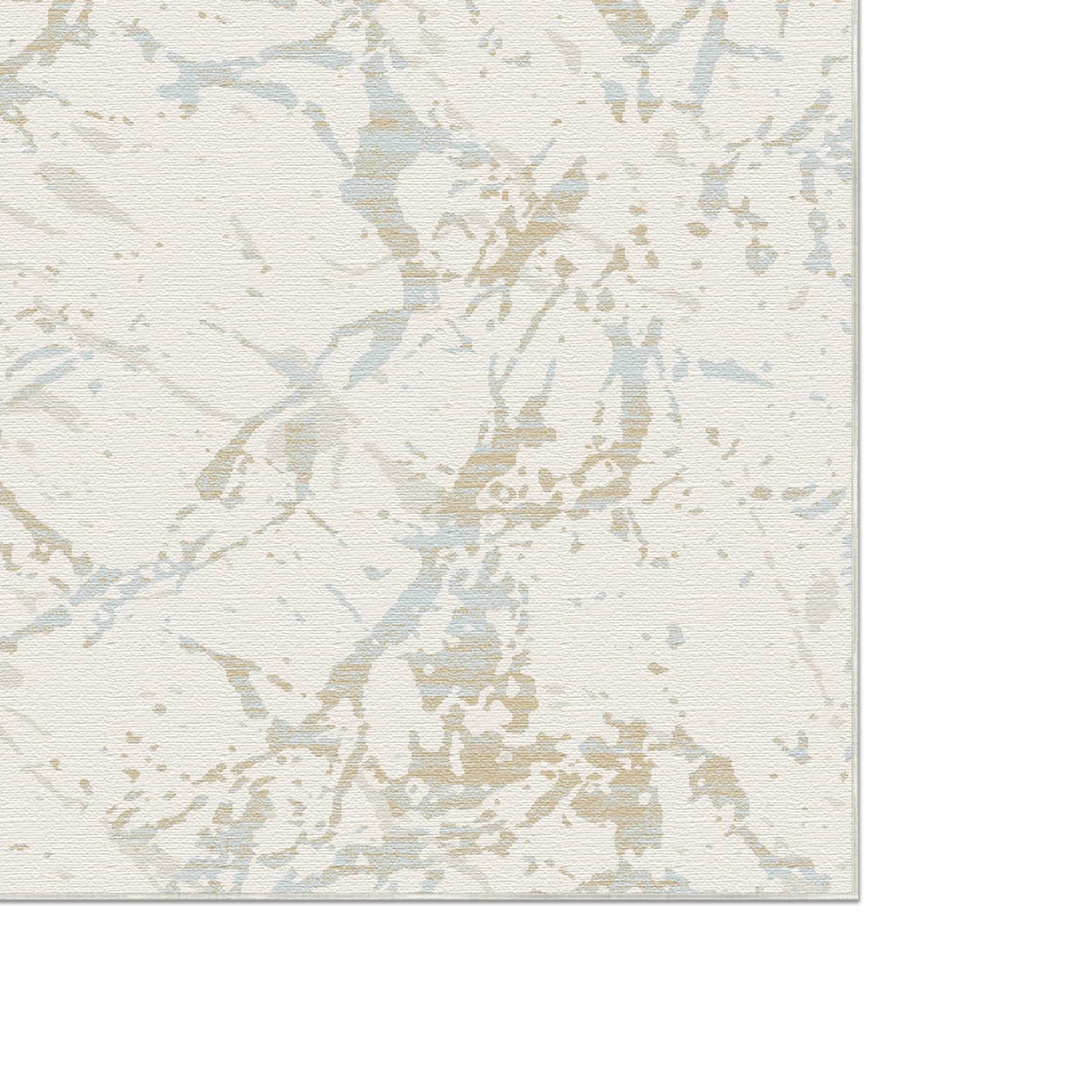 Arctic Quartz Washable Marble Rug