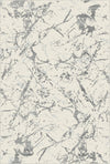 Pewter Frost Washable Gray Marble Rug Gray