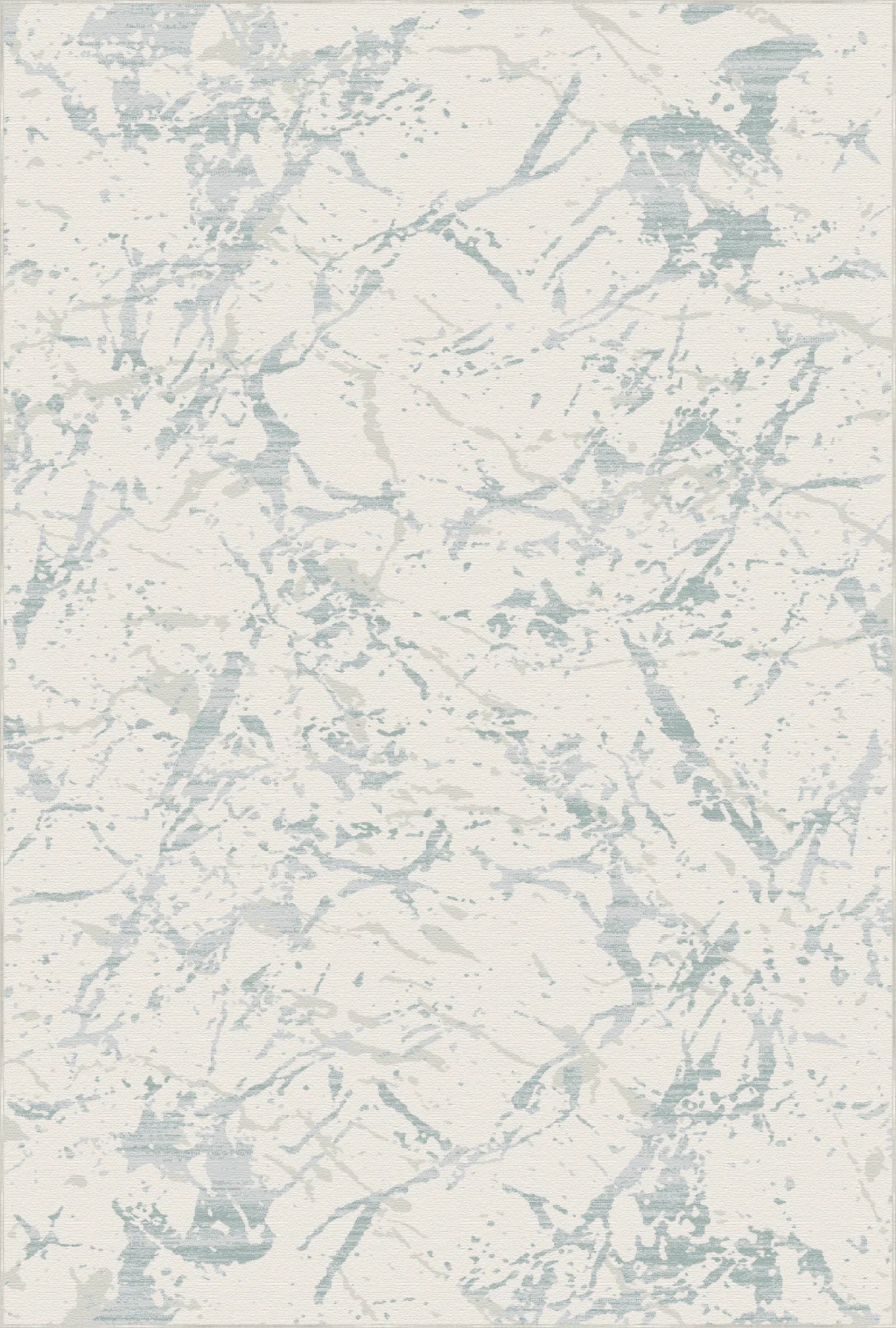 Azure Glaze Washable Marble Rug