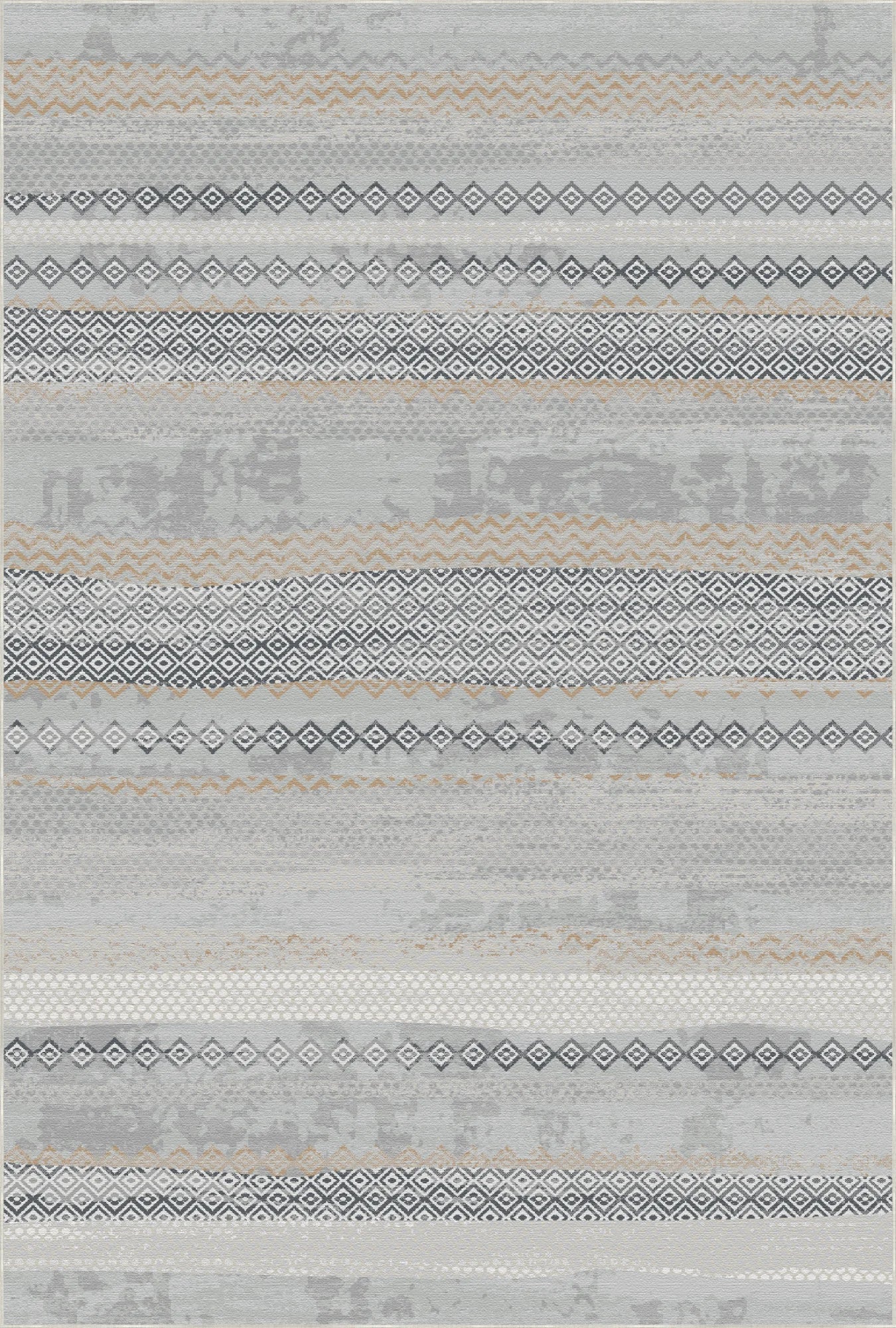 Nomad Horizon Tribal Gray Rug