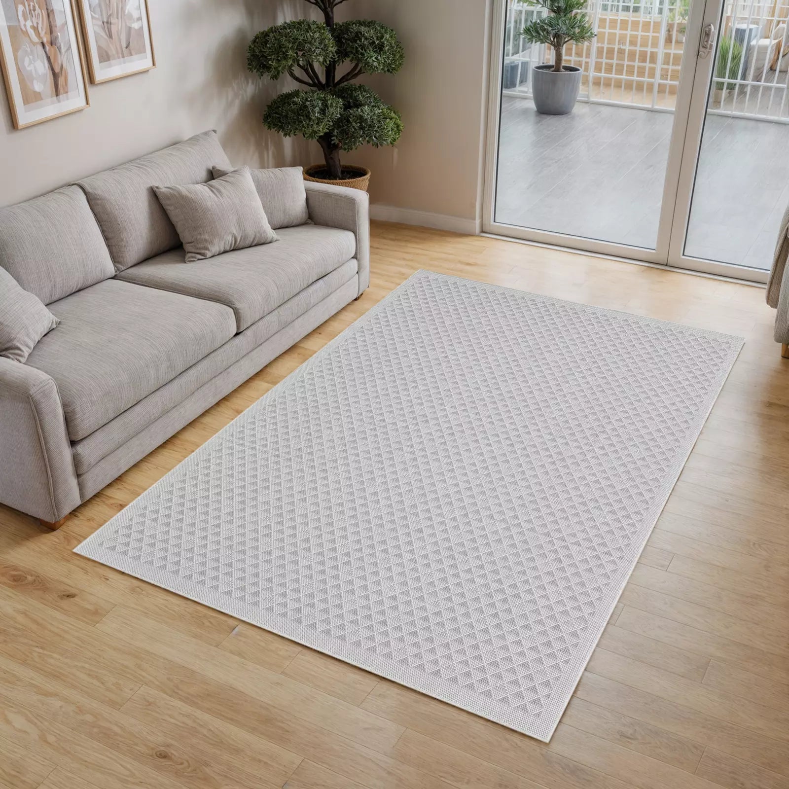 Talis Natural Sisal Rug Gray - Bella Rugs