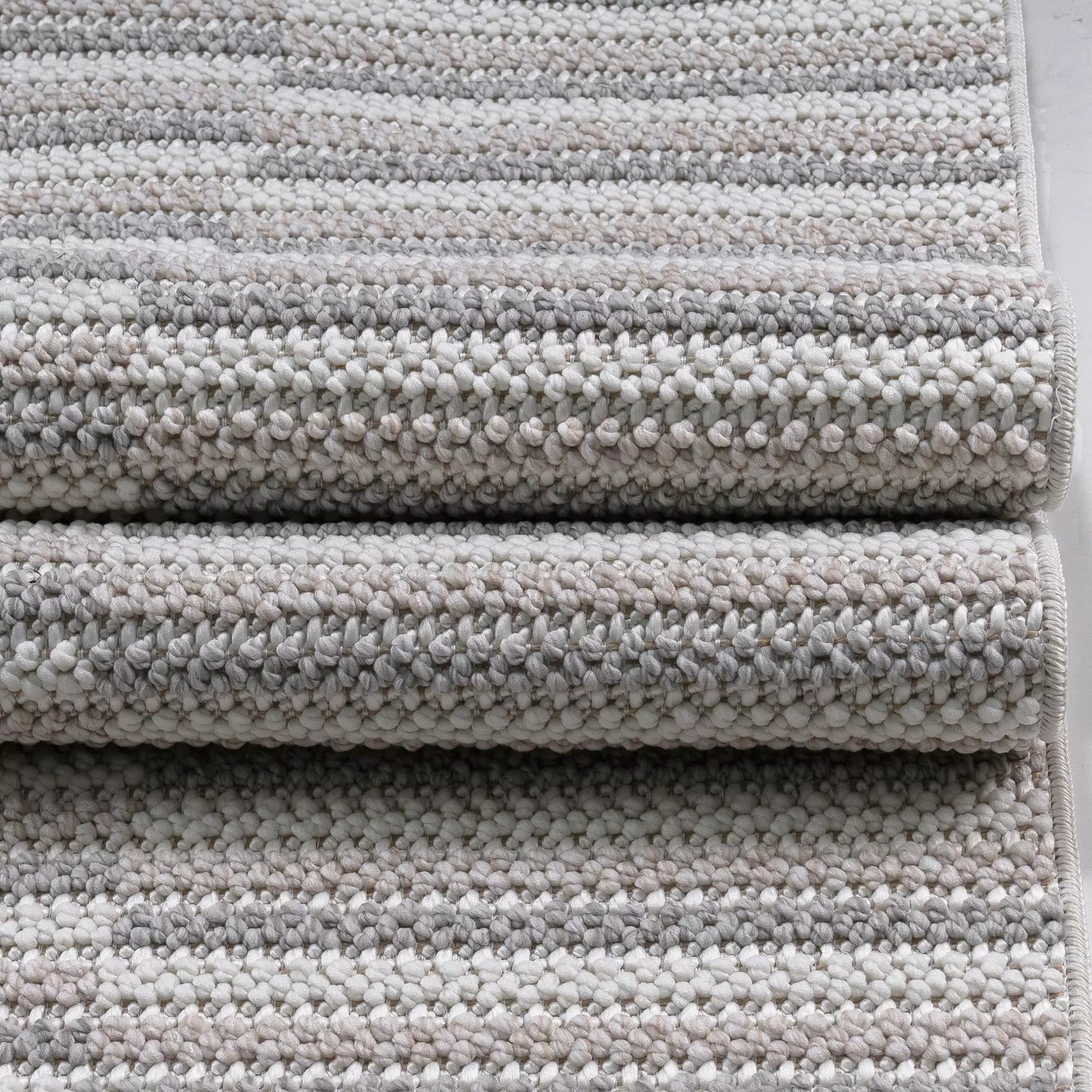 Touch of Lines Beige Soft Weave - Bella Rugs