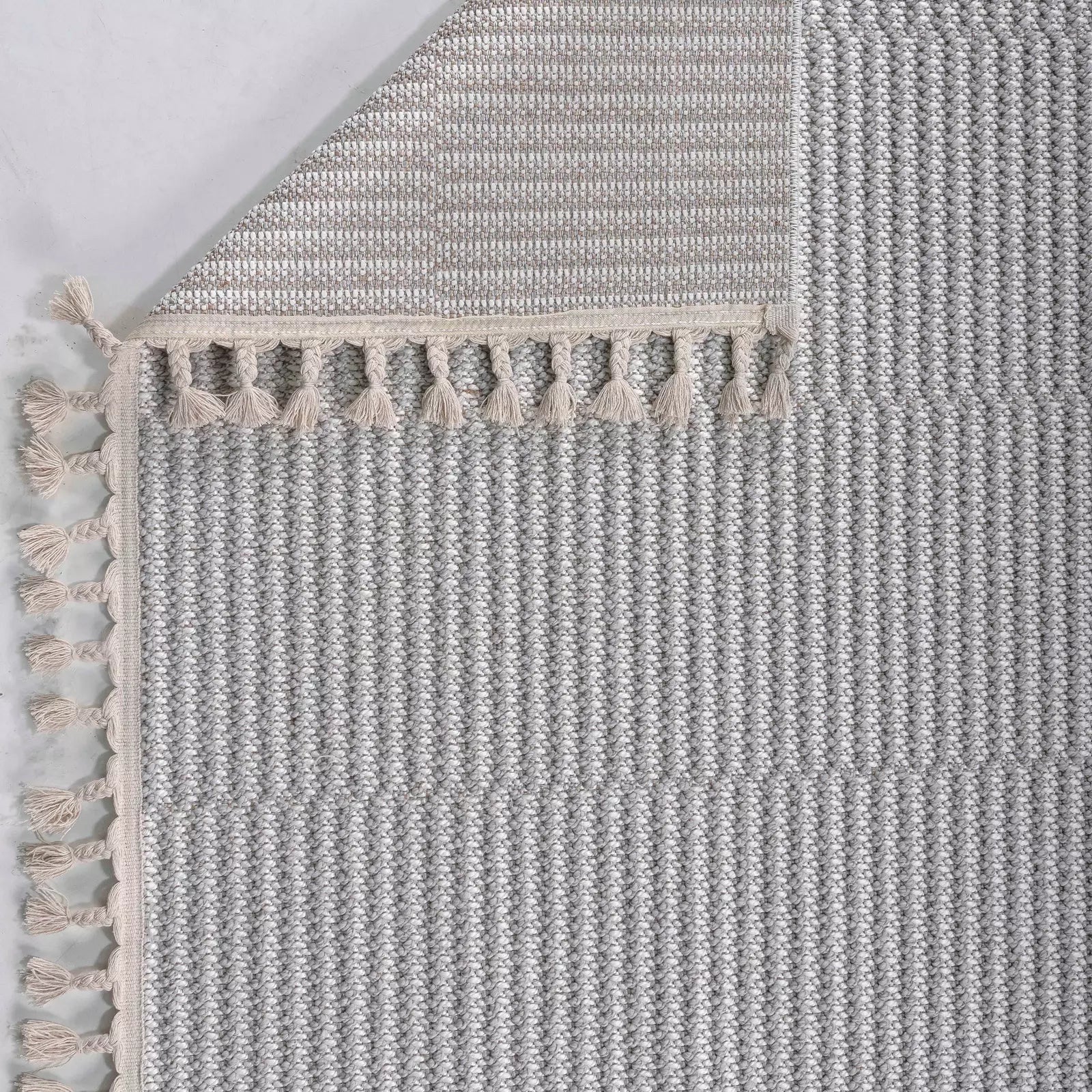 Touch of Lines Gray Soft Weave - Bella Rugs