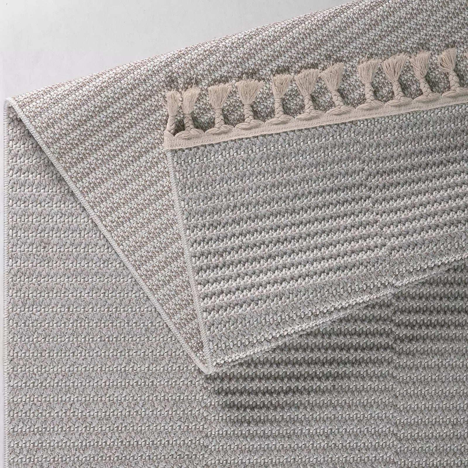 Touch of Lines Gray Soft Weave - Bella Rugs