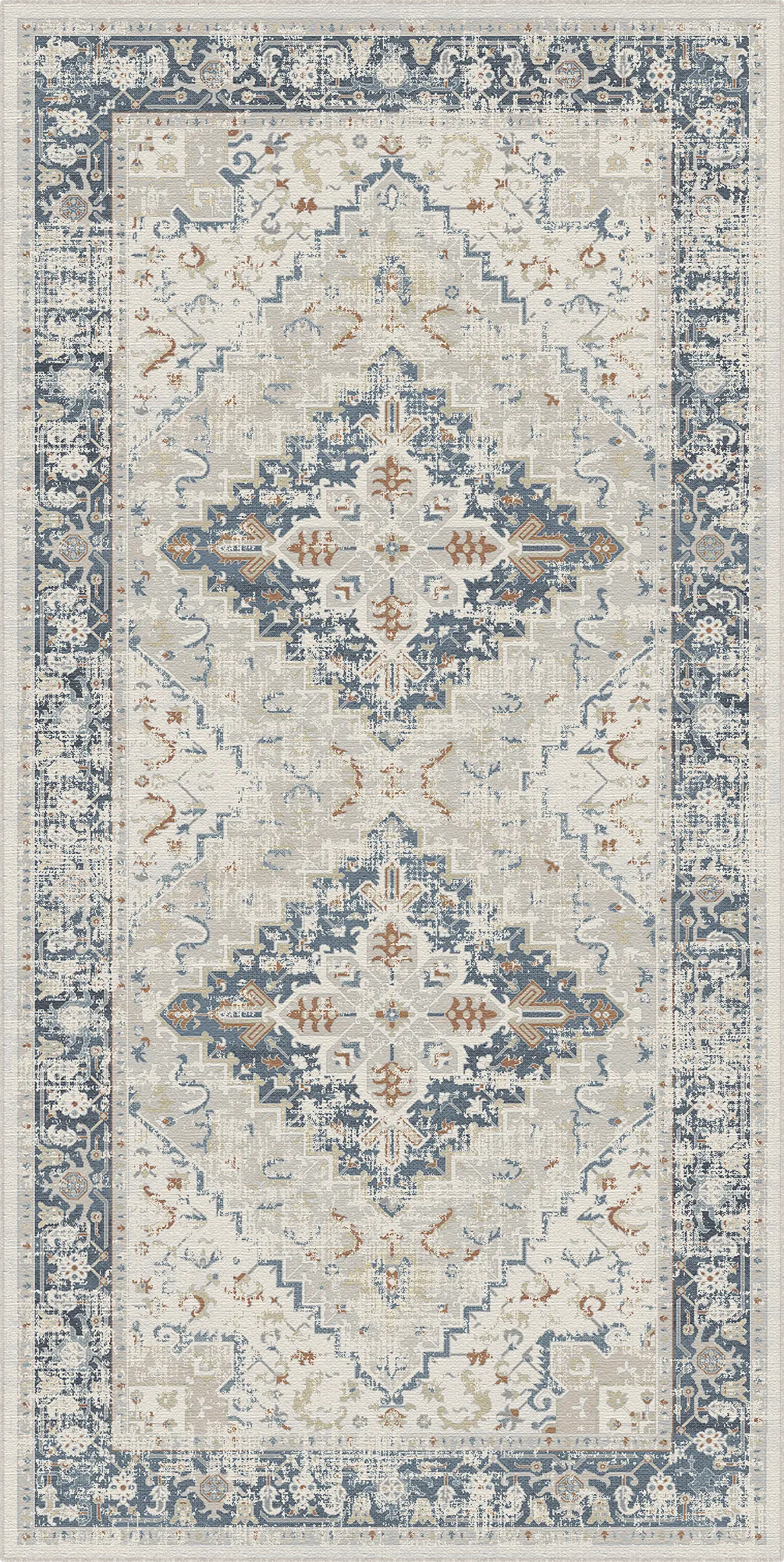 Tappeto Heritage Avorio Navy