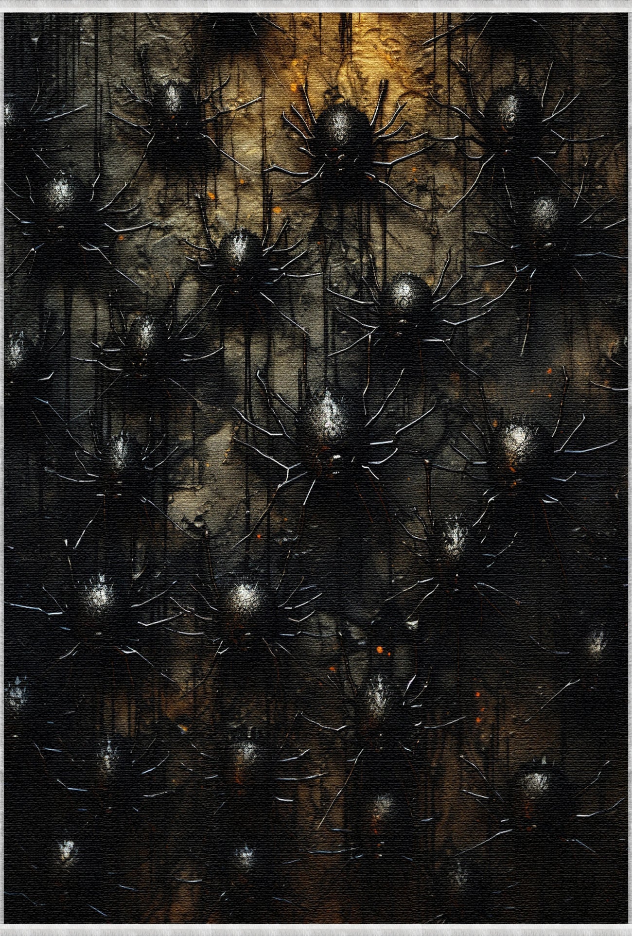 Creepy Spider Pattern Rug