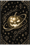 Gold Pumpkin Hallowen Rug Gold