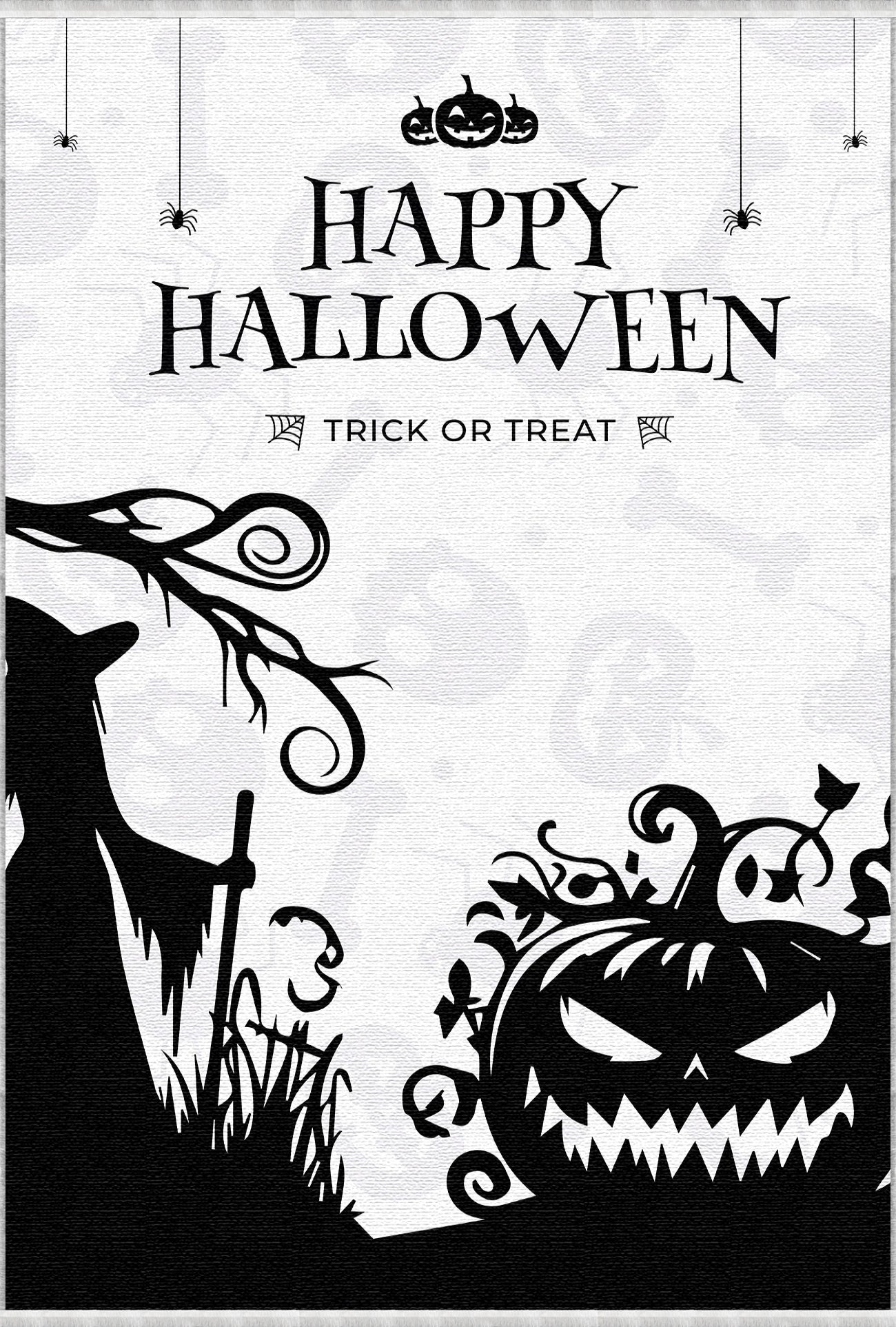 Witch Pumpkin Halloween Rug