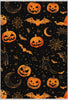 Orange Cat Pumpkin Halloween Rug 