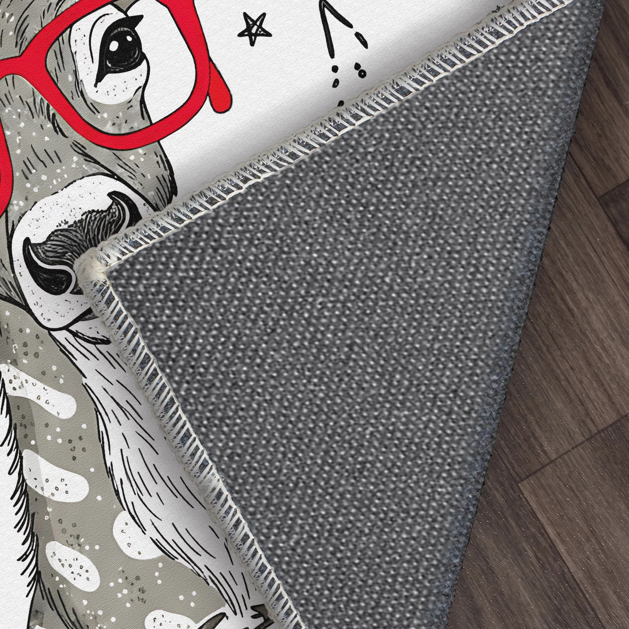 Merry Xmas Reindeer Rug