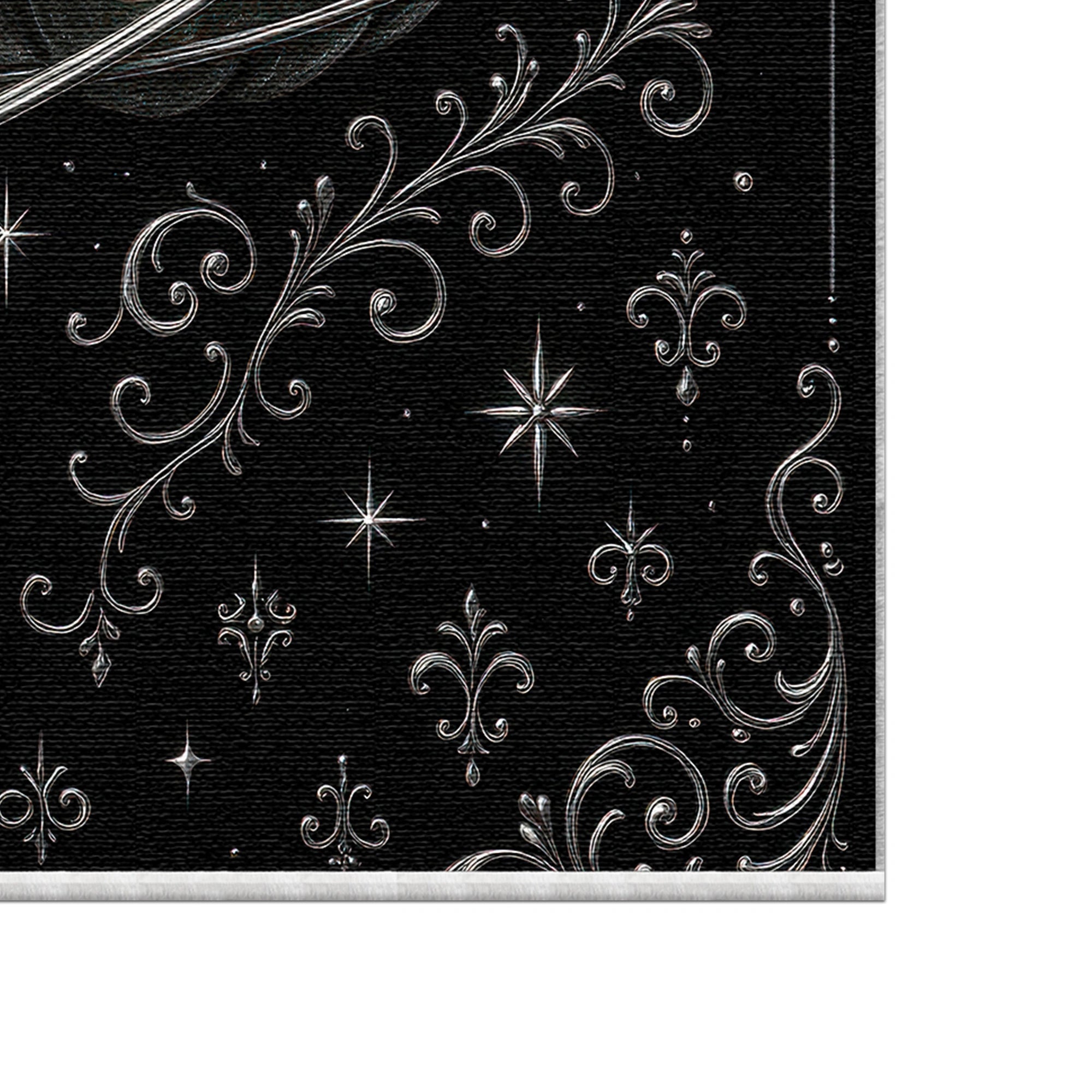 Silver Pumpkin Hallowen Rug