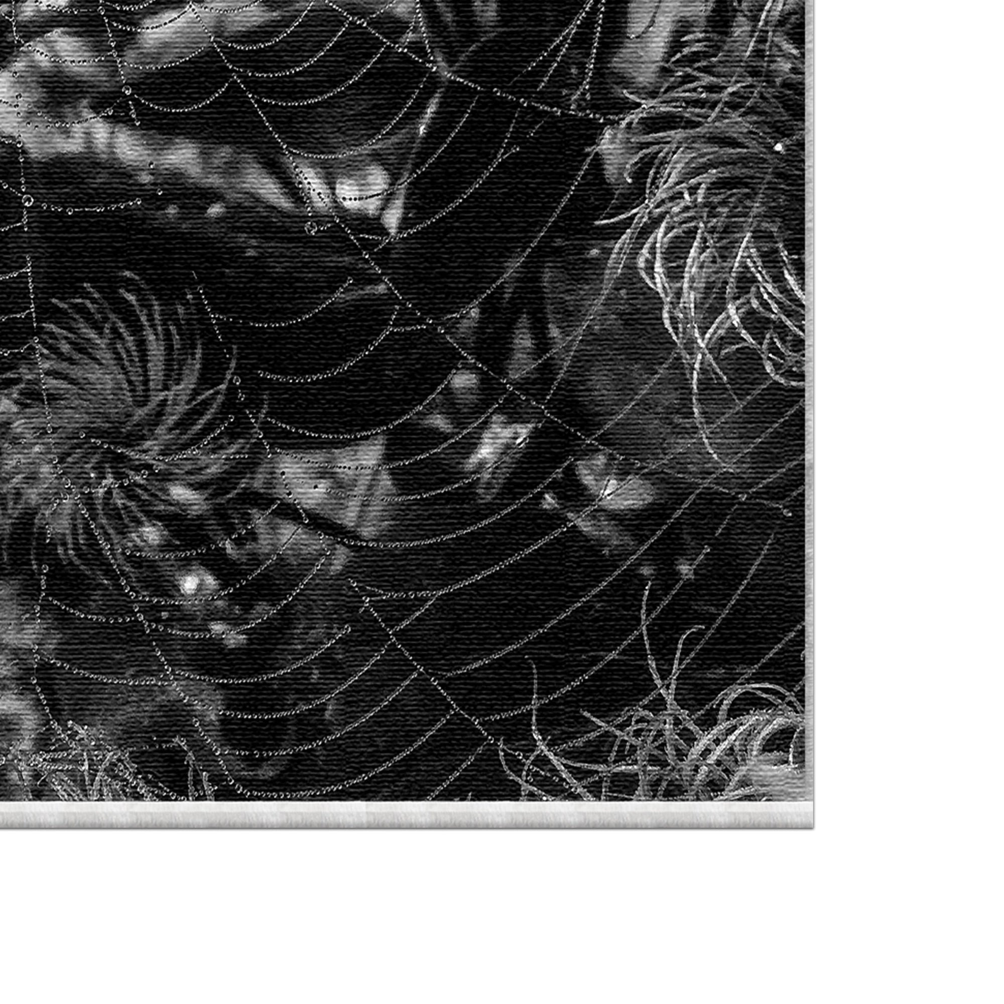 Gothic Spiderweb Halloween Rug