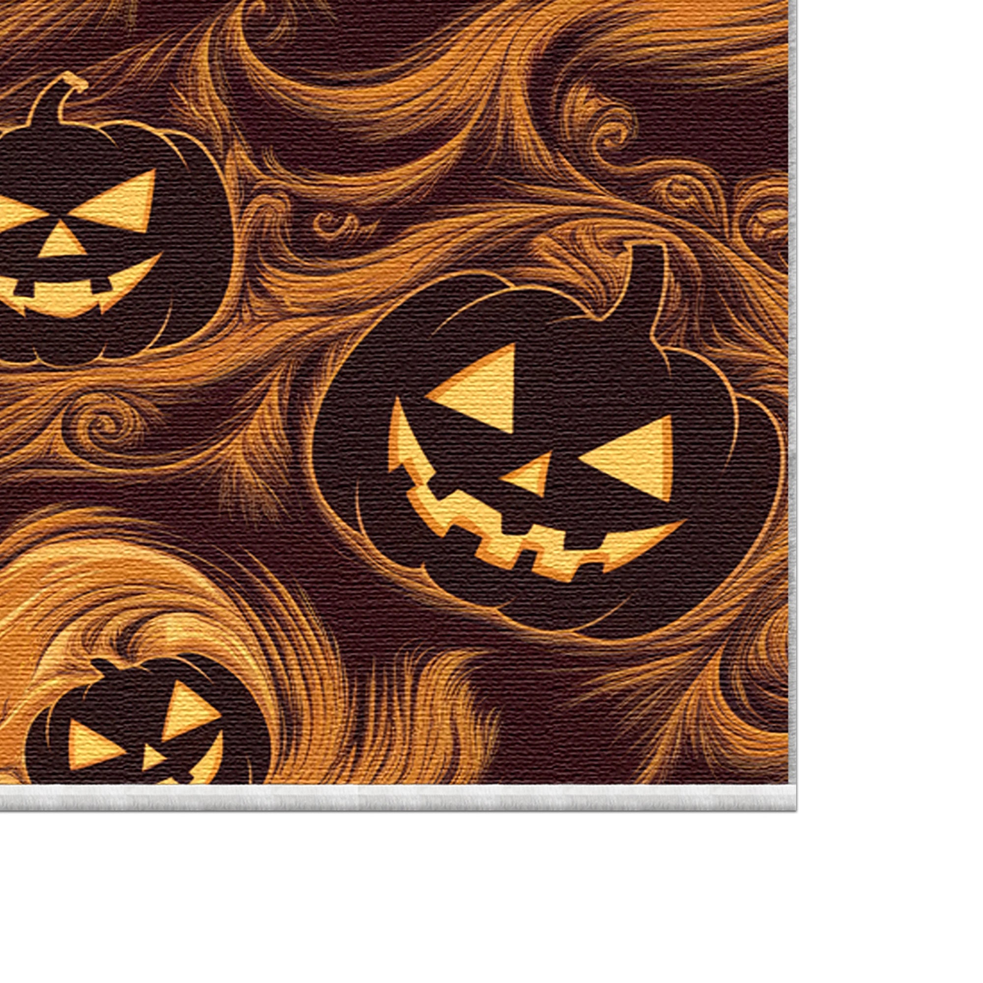 Vortex Glow Pumpkin Rug