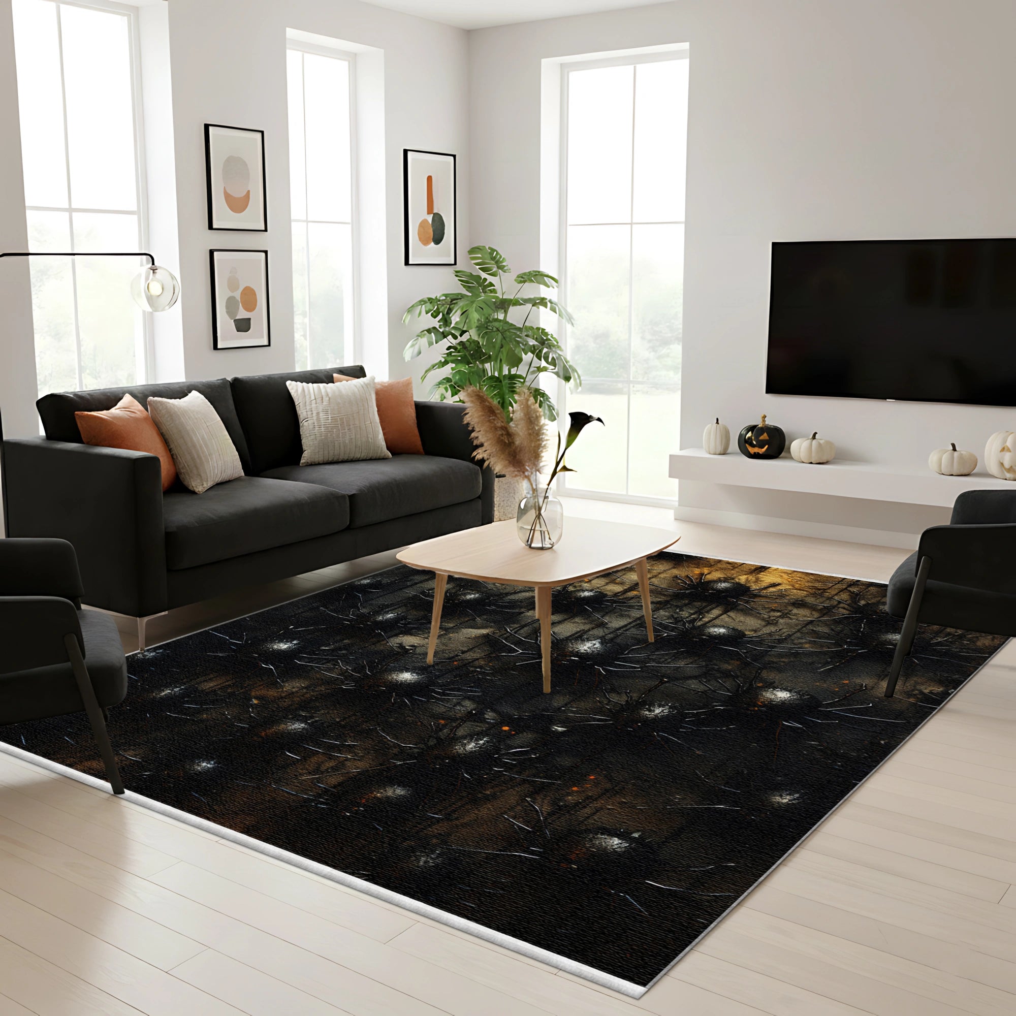 Creepy Spider Pattern Rug